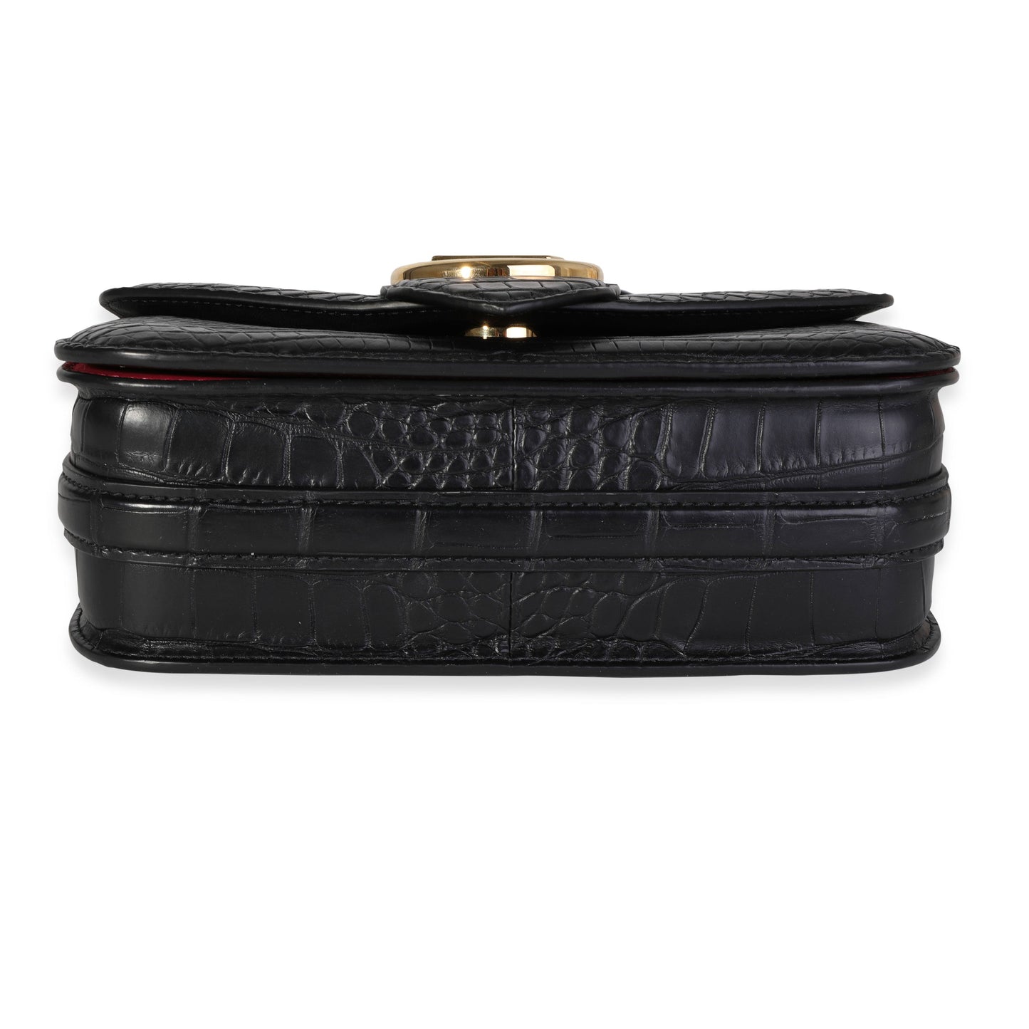 Louis Vuitton Black Matte Alligator Pont 9 Bag
