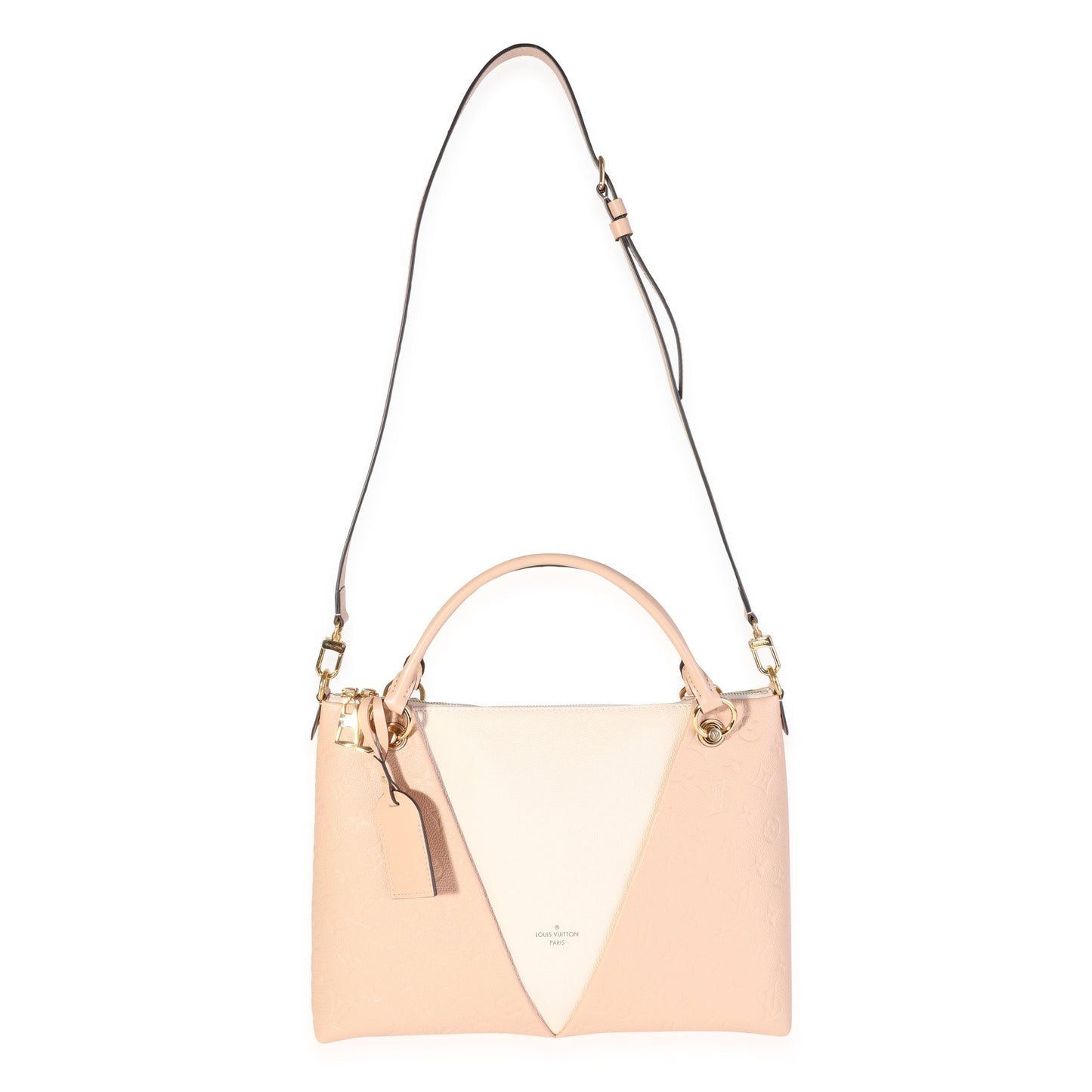 Louis Vuitton Louis Vuitton Cream & Beige Monogram Empreinte V Tote MM