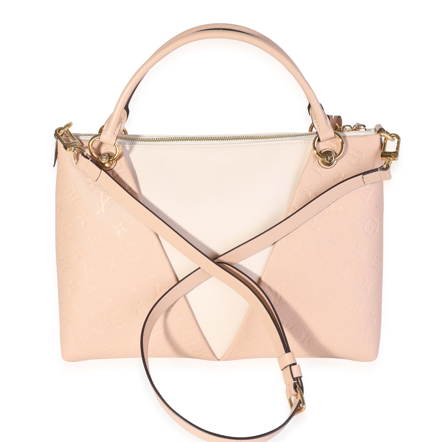 Louis Vuitton Louis Vuitton Cream & Beige Monogram Empreinte V Tote MM