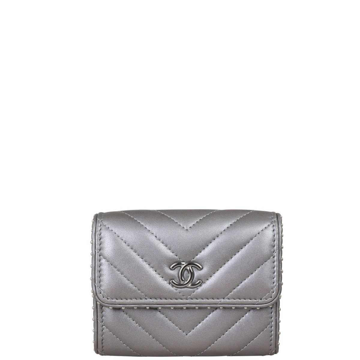 Chanel CC Chevron Compact Wallet