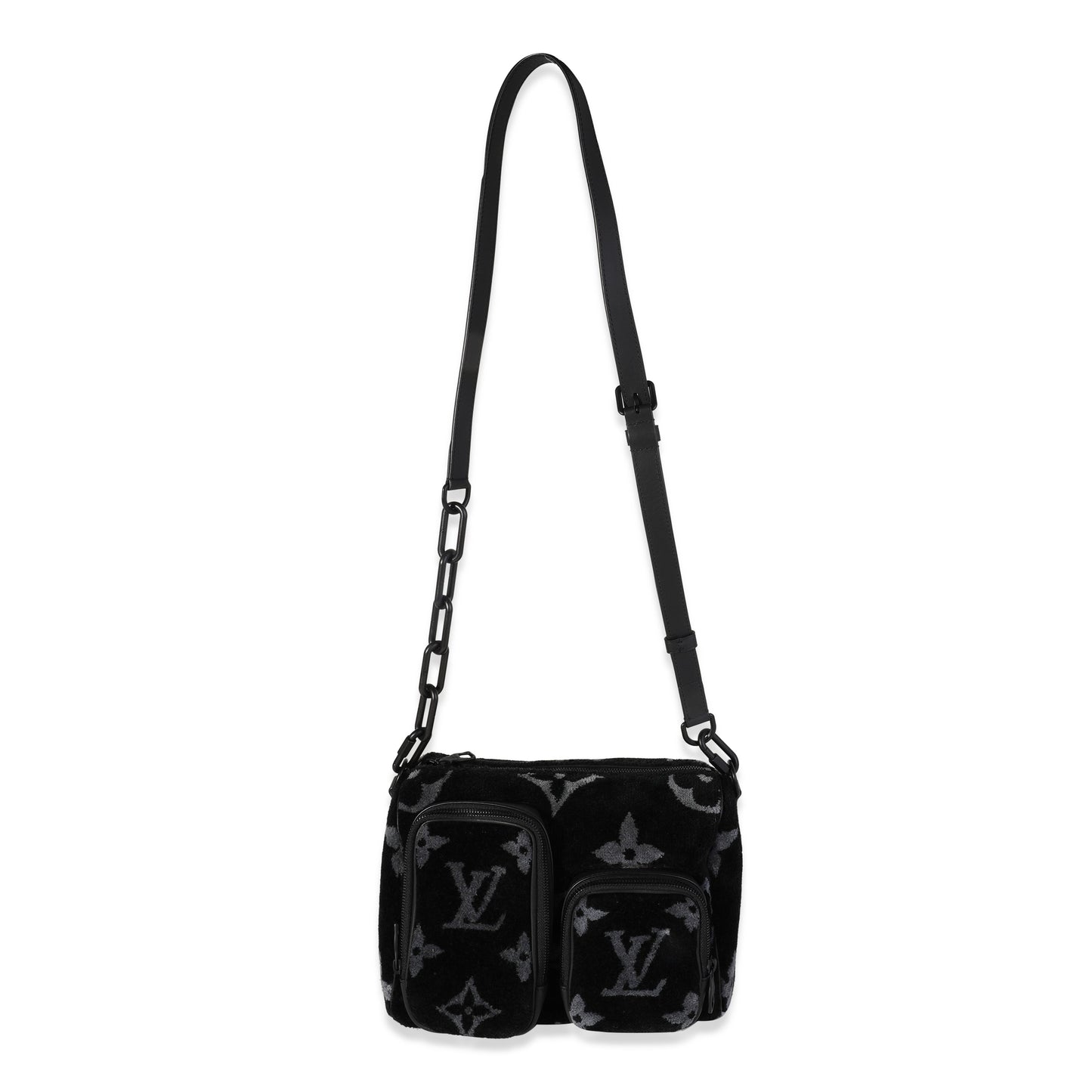 Louis Vuitton Louis Vuitton Black & Gray Monogram Eclipse Tuffetage Multi-Pocket Speedy