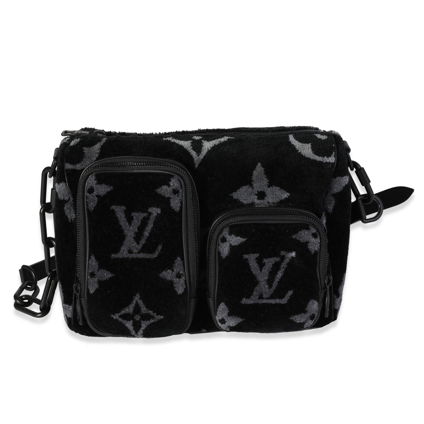 Louis Vuitton Louis Vuitton Black & Gray Monogram Eclipse Tuffetage Multi-Pocket Speedy