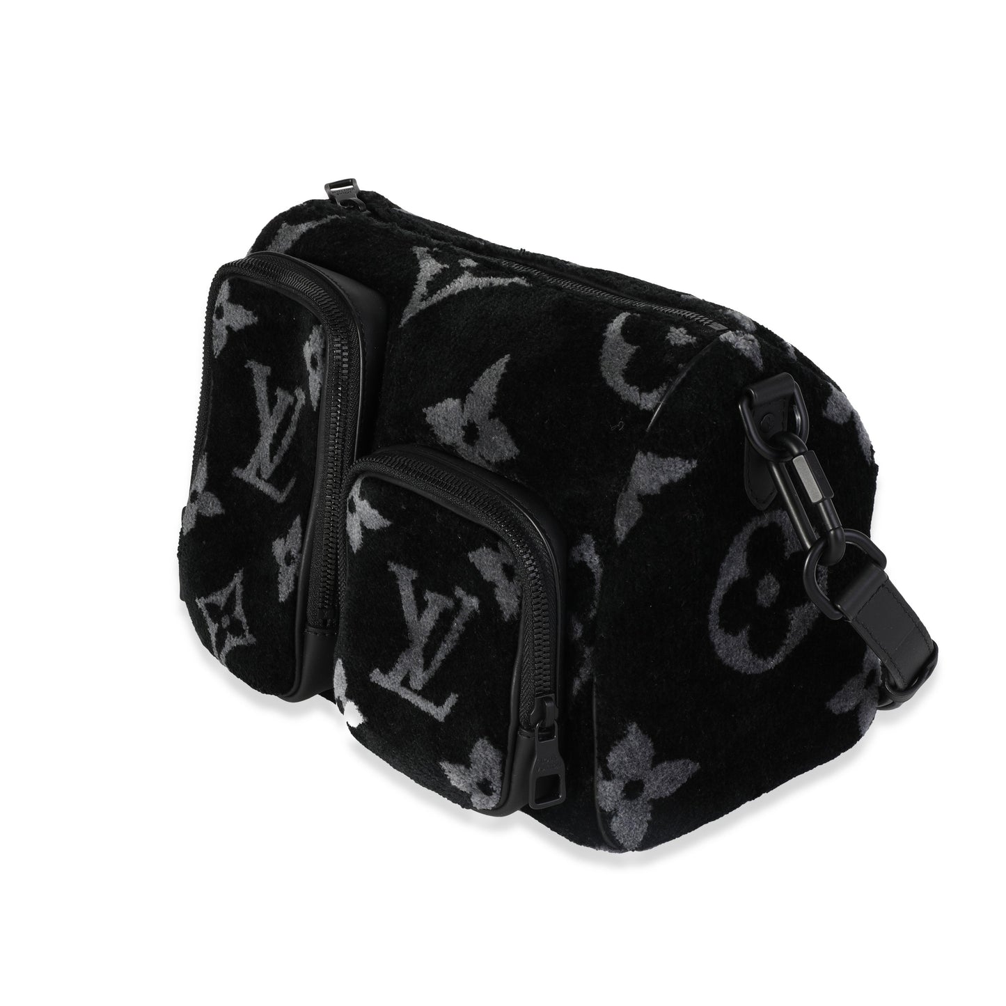 Louis Vuitton Louis Vuitton Black & Gray Monogram Eclipse Tuffetage Multi-Pocket Speedy