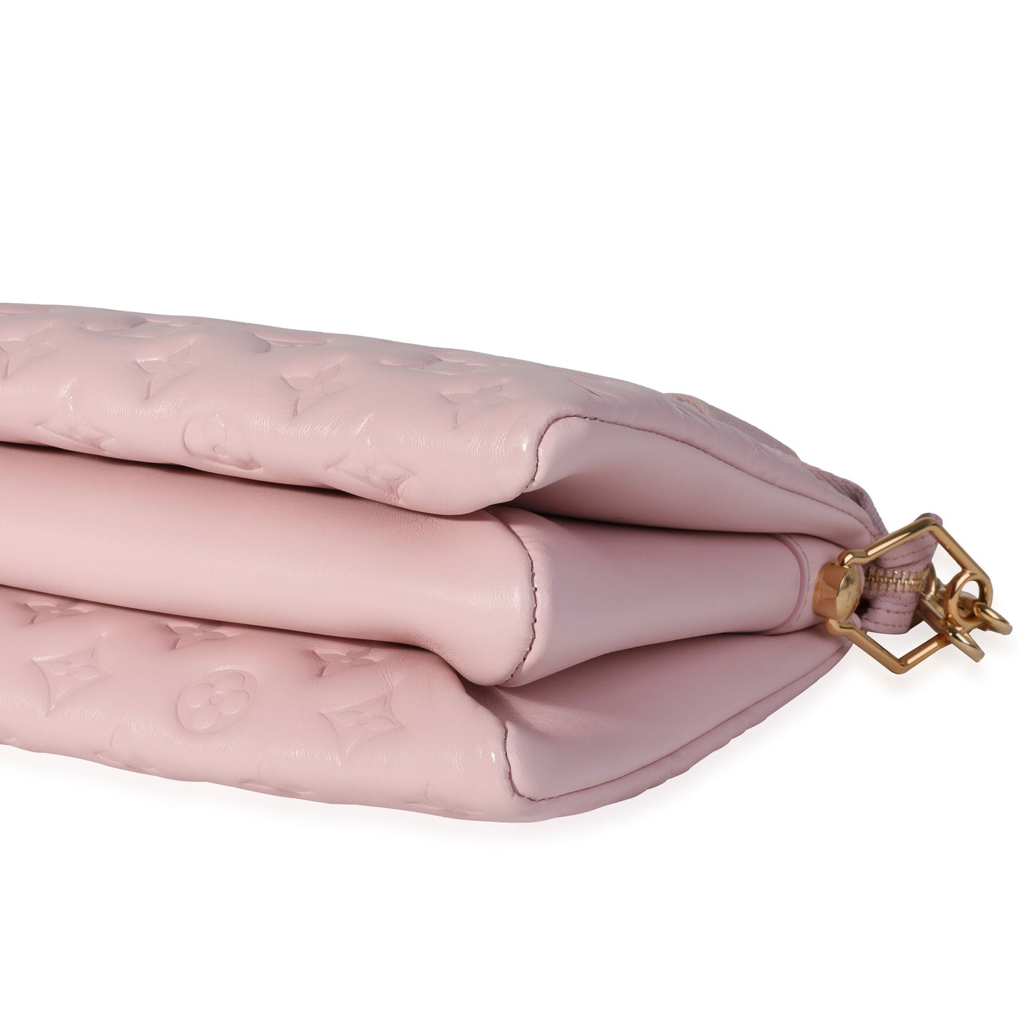Louis Vuitton Louis Vuitton Rose Pink Monogram Embossed Lambskin Coussin PM