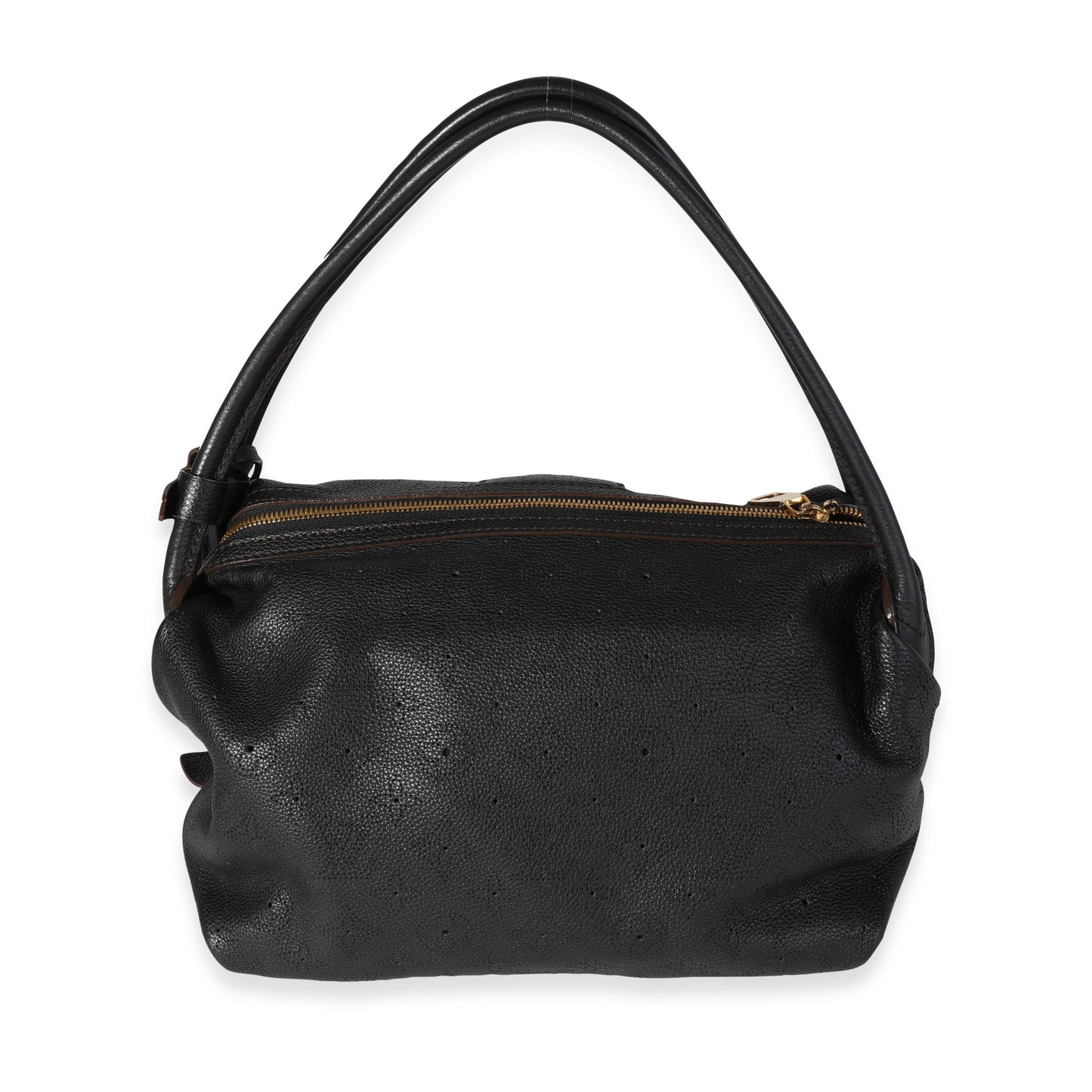 Louis Vuitton Louis Vuitton Black Mahina Leather Galatea PM