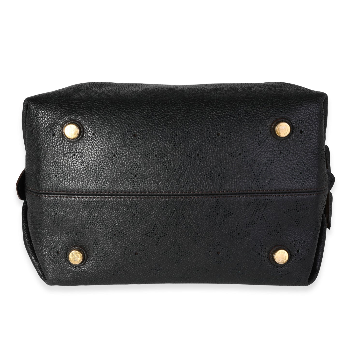 Louis Vuitton Louis Vuitton Black Mahina Leather Galatea PM