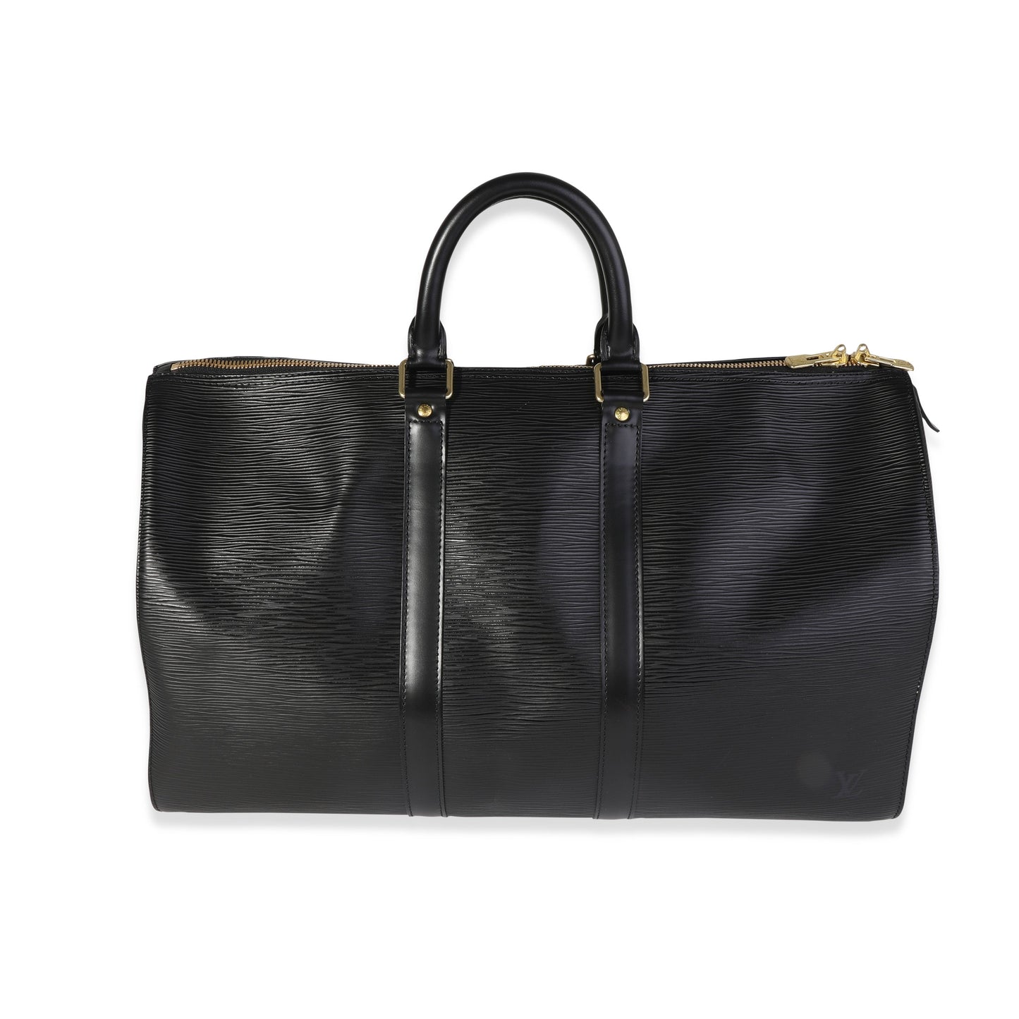 Louis Vuitton Louis Vuitton Black Epi Leather Keepall 45