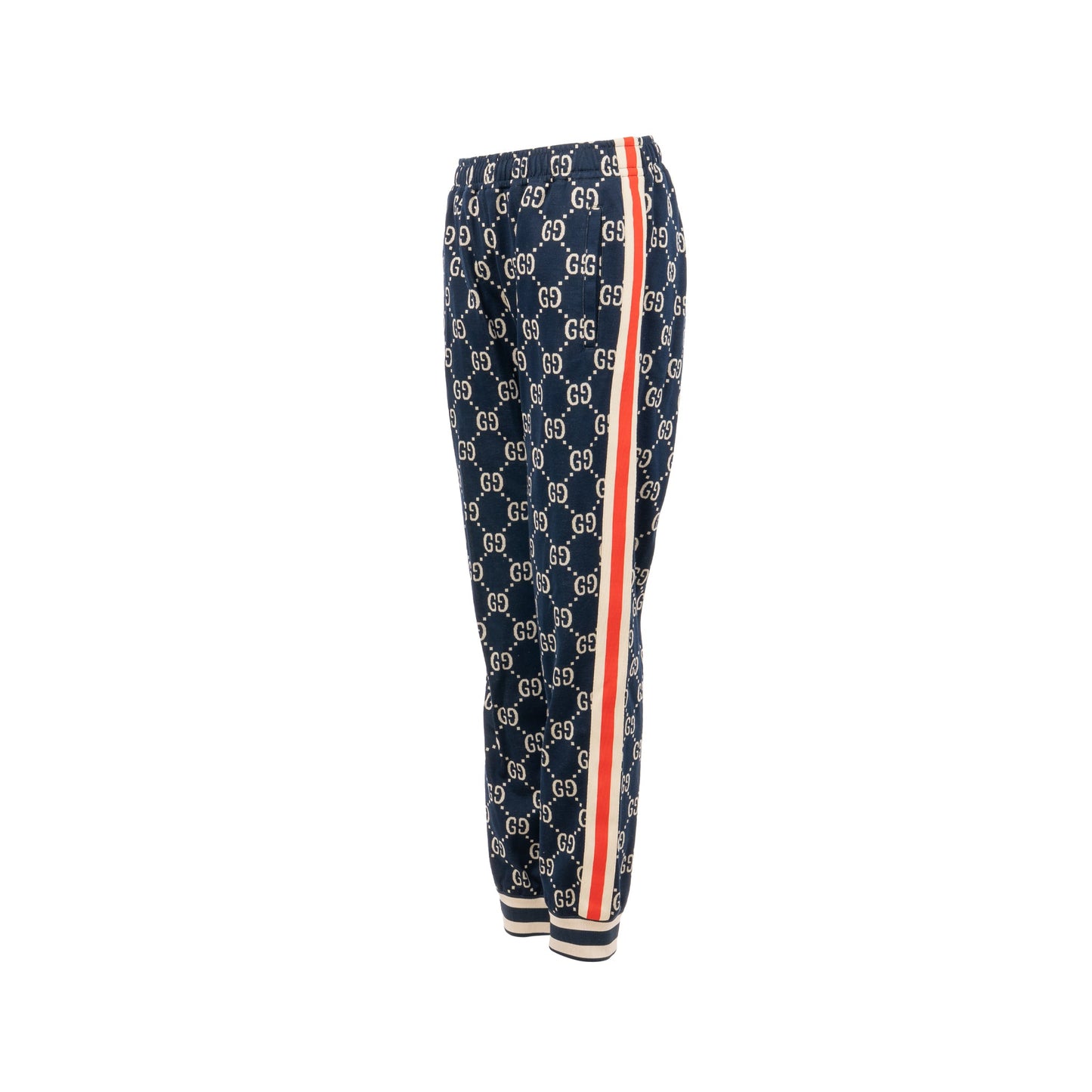 Gucci Size Jacquard Striped Track Pants Cotton Multicoloured