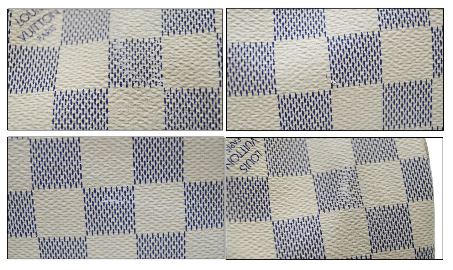 LOUIS VUITTON Damier Azur Speedy 25 Satchel Bag