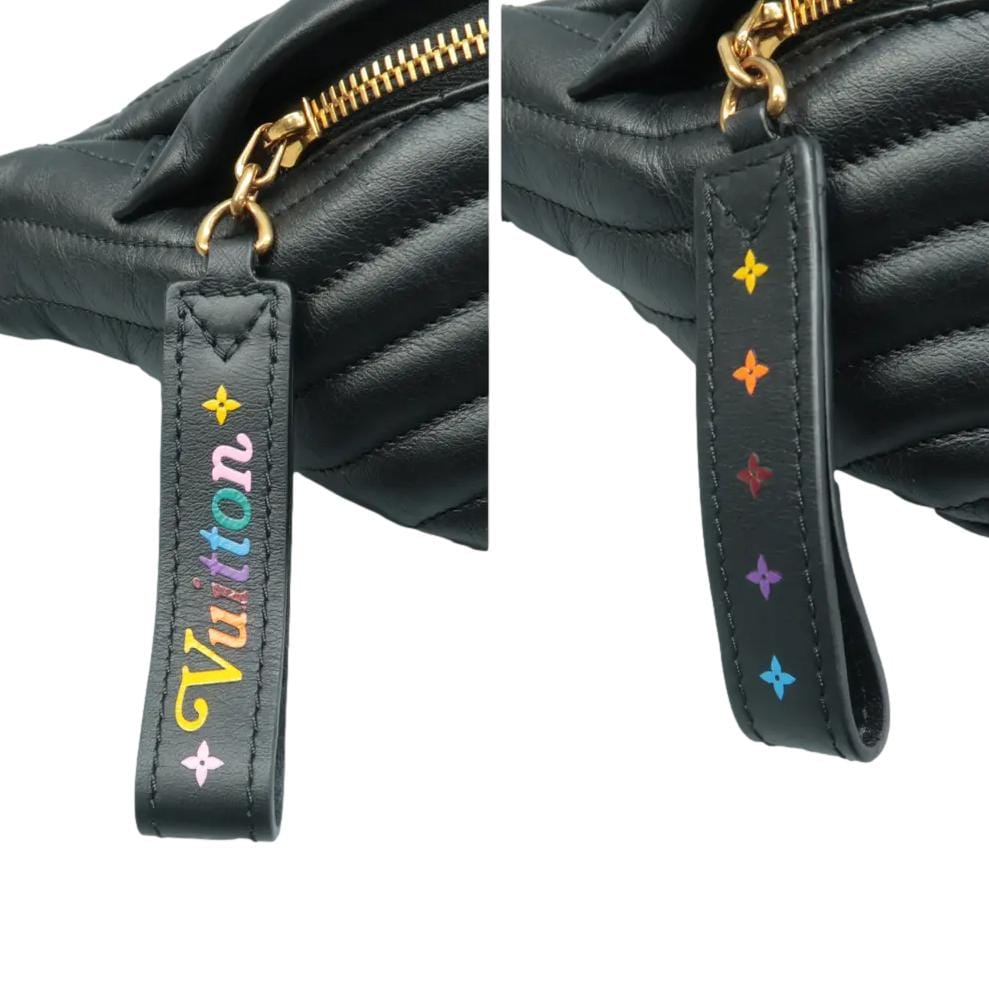 LOUIS VUITTON New Wave Quilted Leather Bumbag Black