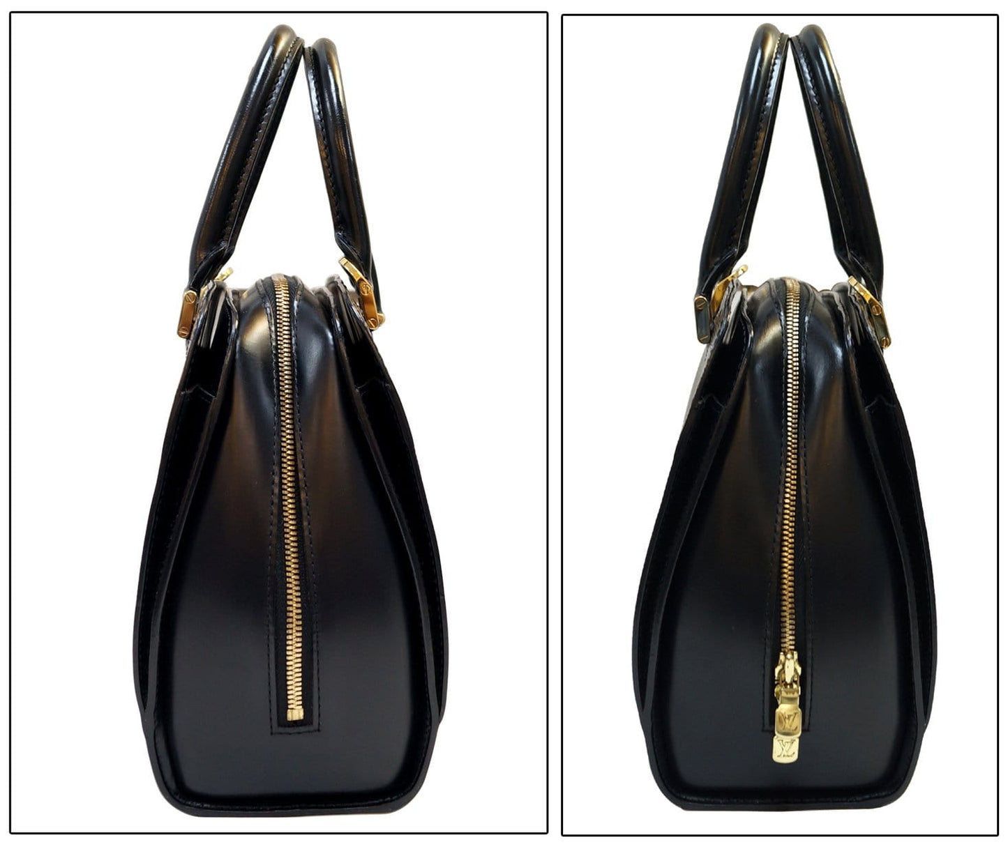 LOUIS VUITTON Black Epi Leather Pont-Neuf PM Satchel Bag