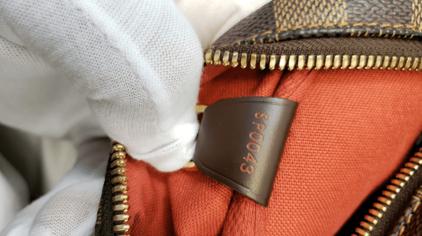 LOUIS VUITTON Nolita Damier Ebene Satchel Bag Brown