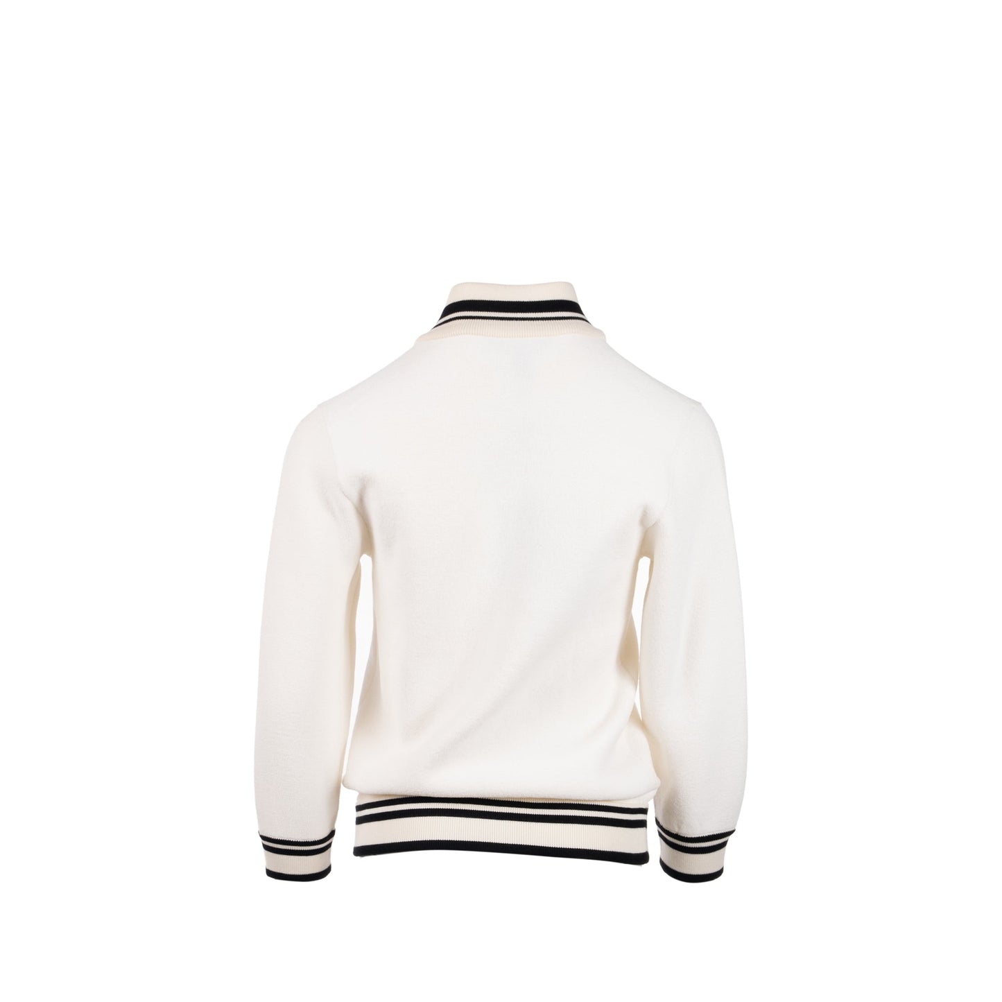 Louis Vuitton size Long-sleeved Zip jacket wool/ cotton White