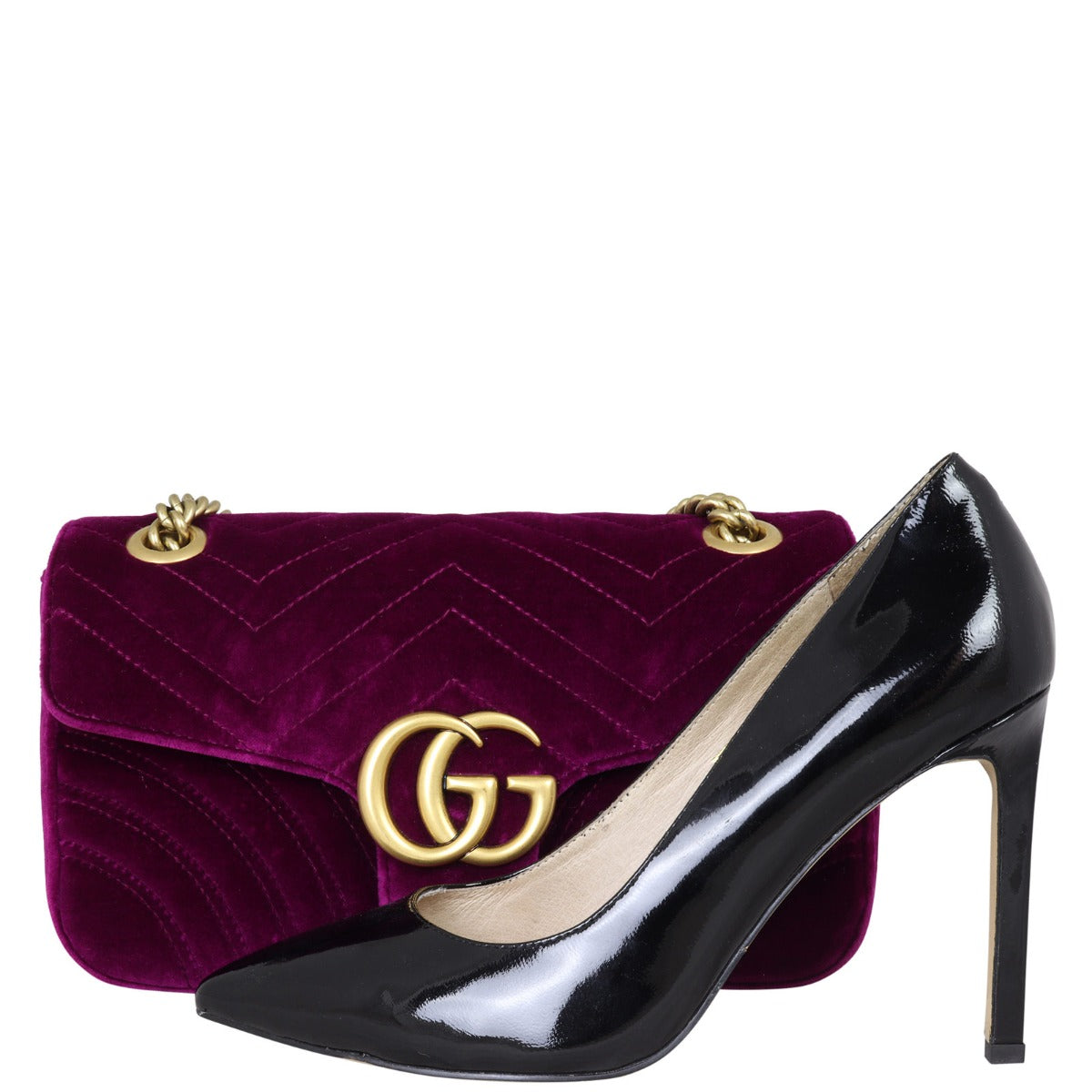 Gucci GG Marmont Small Velvet Shoulder Bag