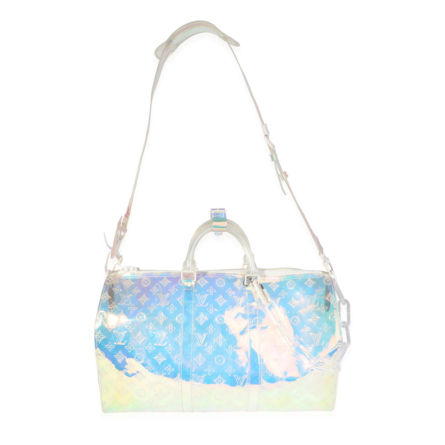 Louis Vuitton Louis Vuitton x Virgil Abloh PVC Prism Keepall Bandoulière 50