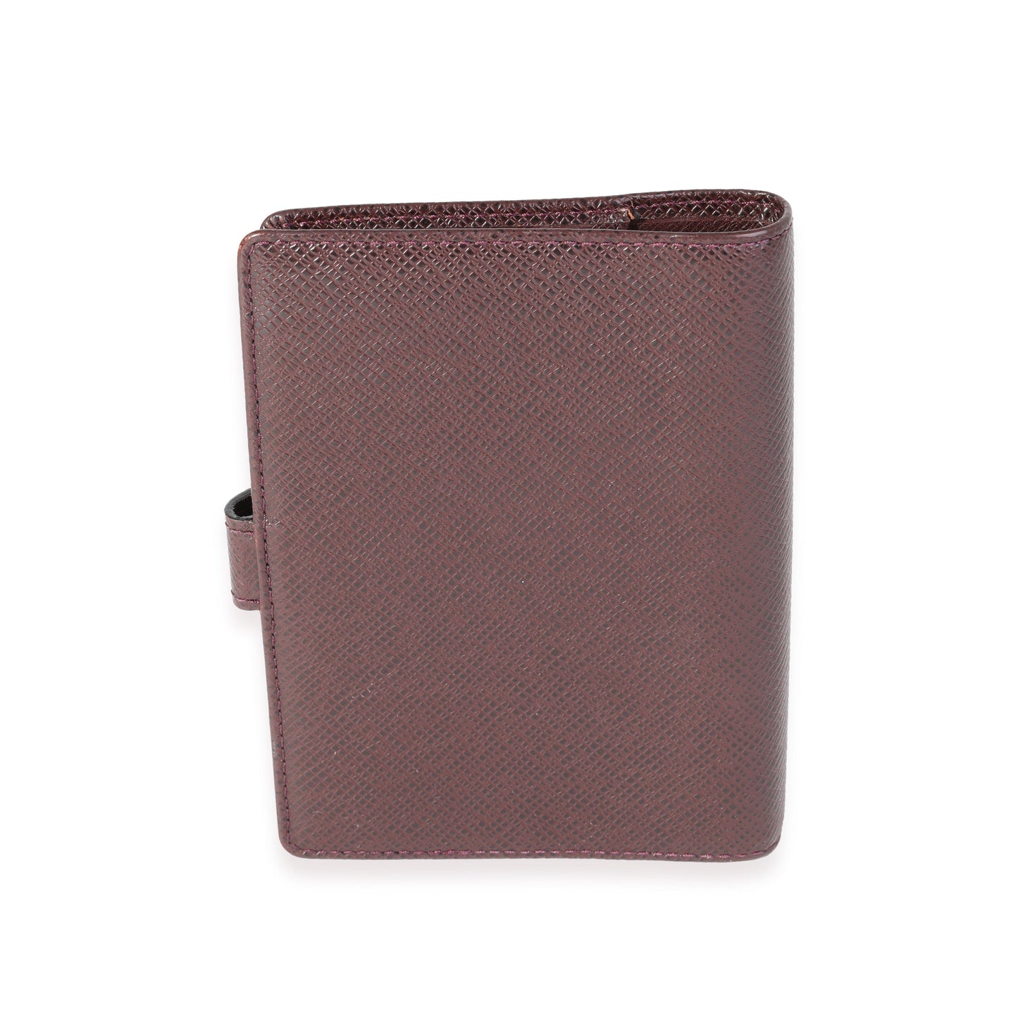 Louis Vuitton Louis Vuitton Burgundy Taiga Small Agenda Cover