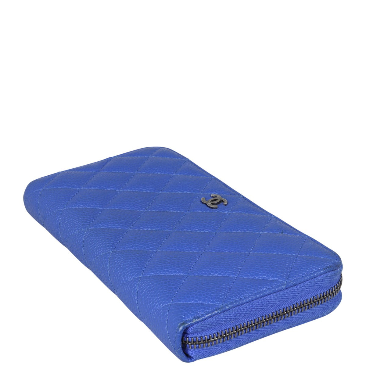 Chanel Classic Long Zipped Wallet | Cobalt Blue