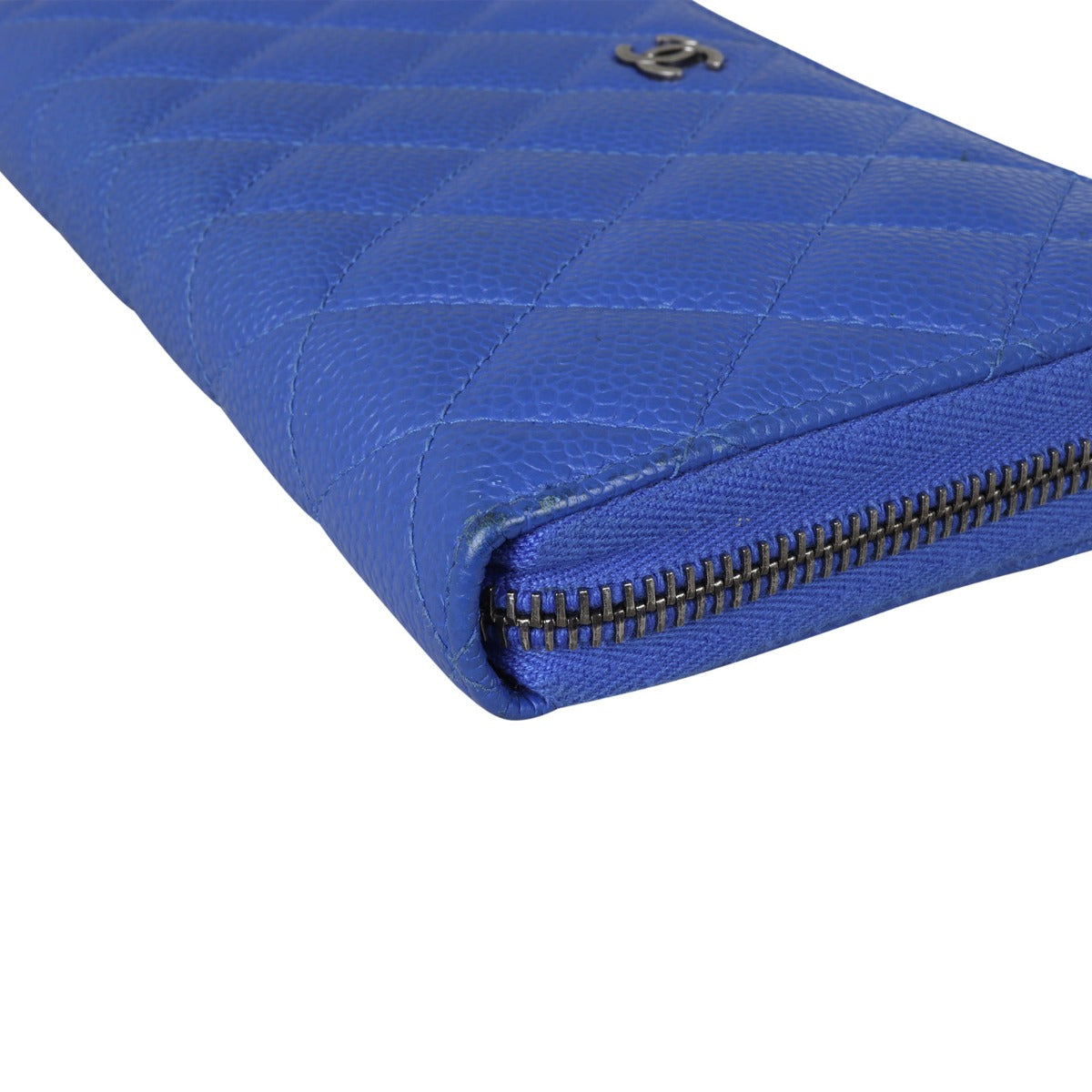 Chanel Classic Long Zipped Wallet | Cobalt Blue