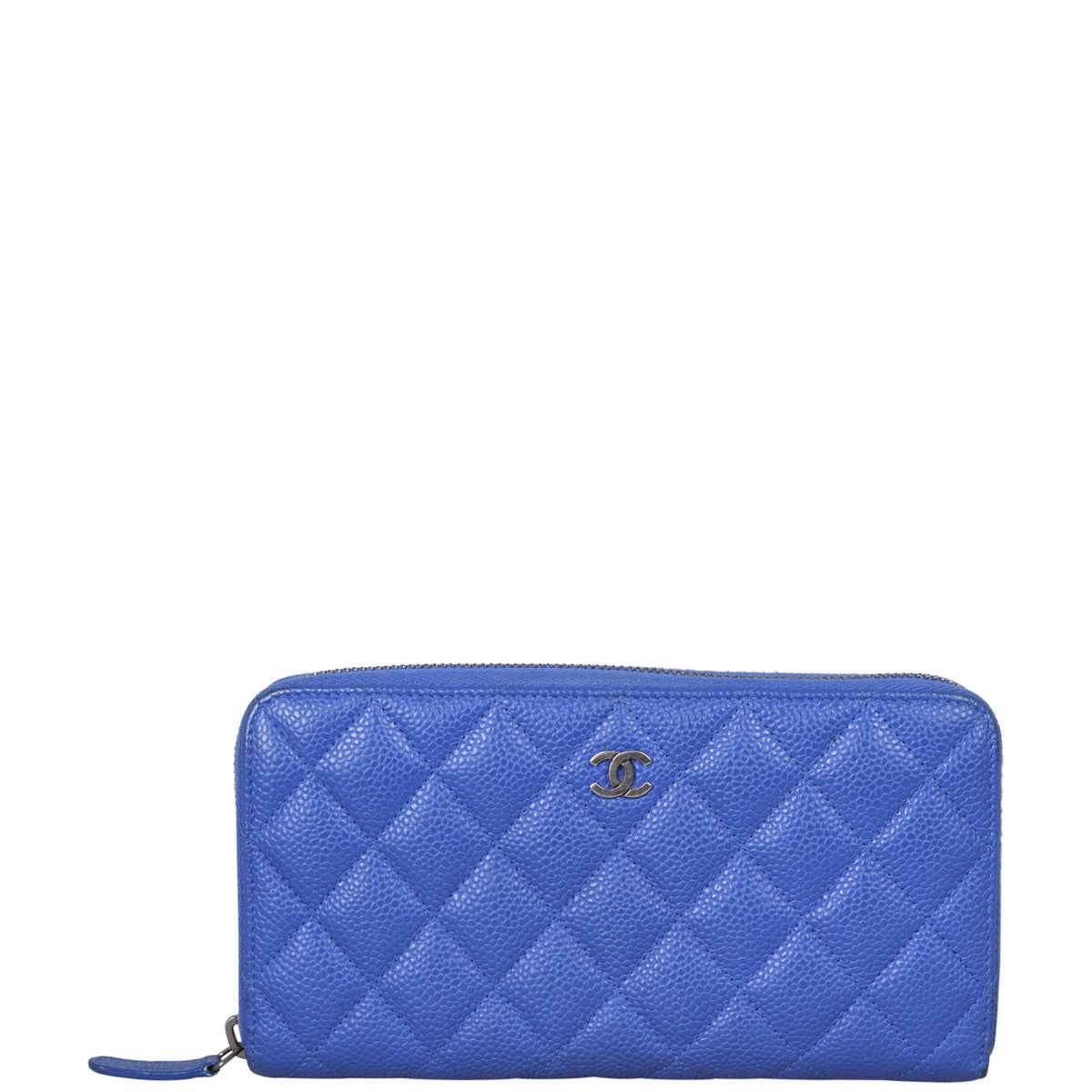 Chanel Classic Long Zipped Wallet | Cobalt Blue