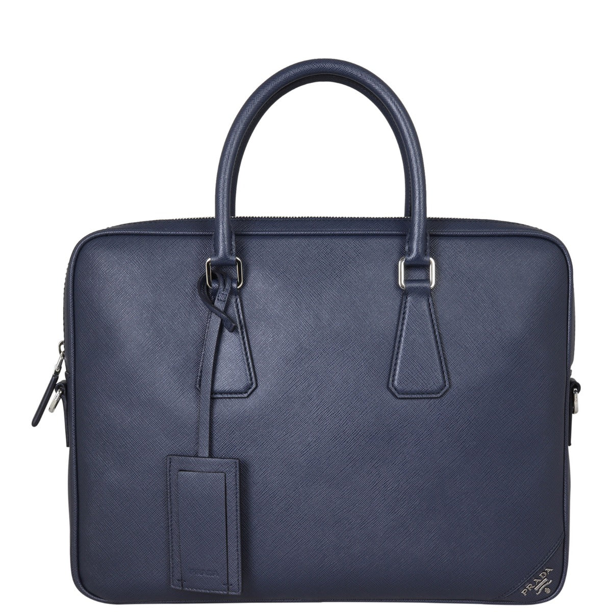 Prada Saffiano Zip Briefcase Bag