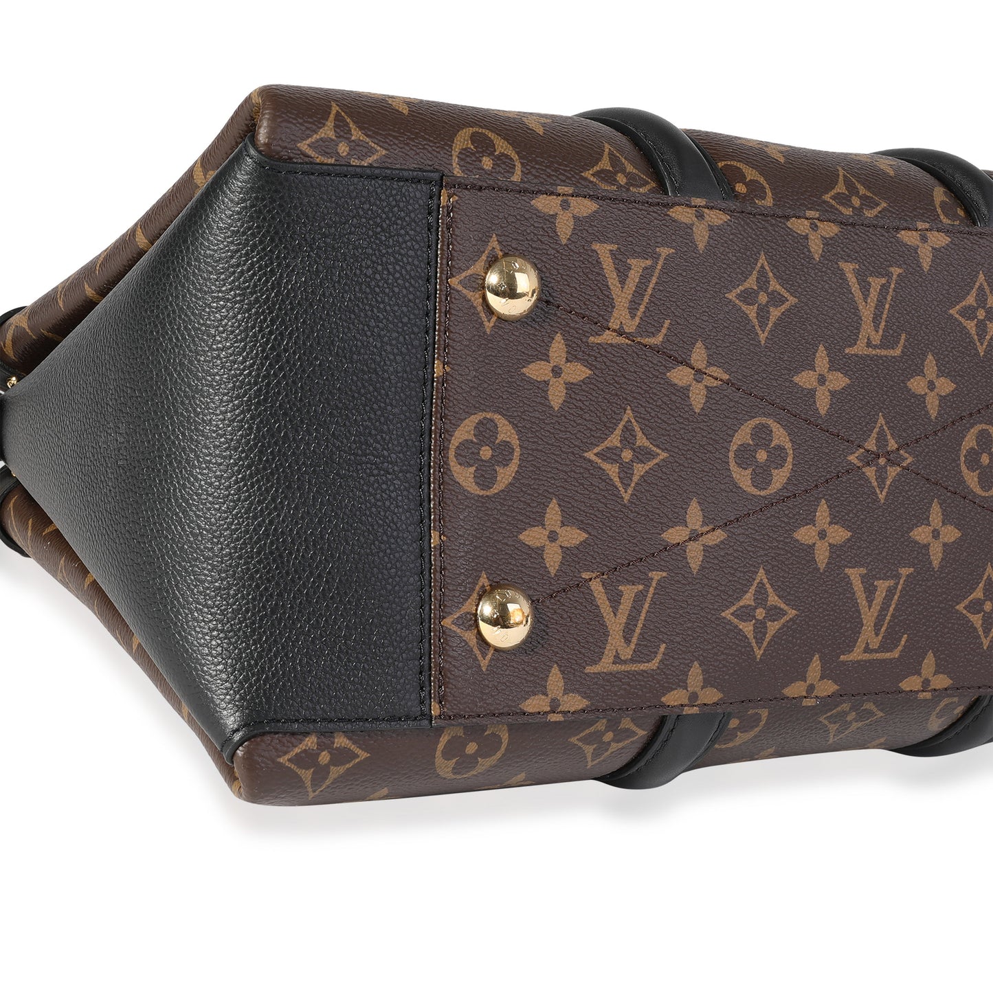 Louis Vuitton Louis Vuitton Monogram Canvas & Black Leather Soufflot MM