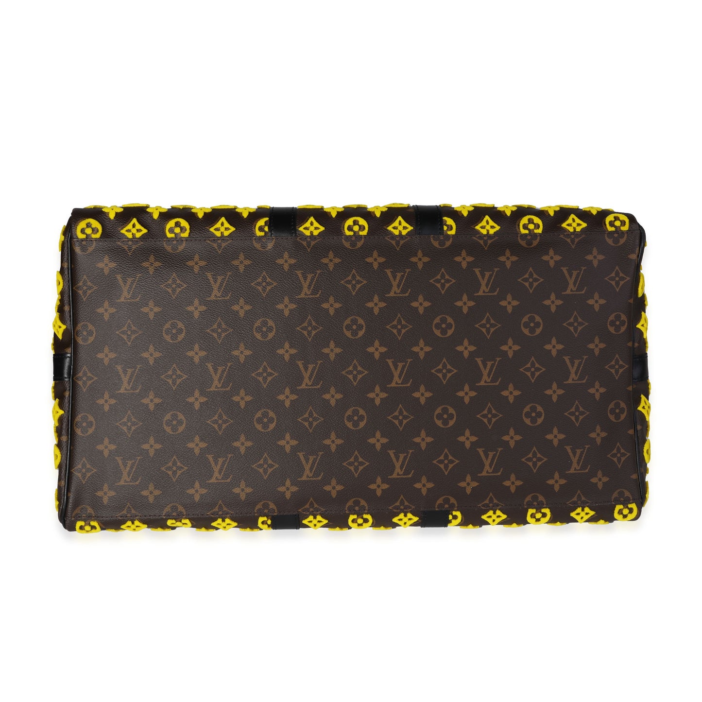 Louis Vuitton Louis Vuitton Jaune Monogram Tuffetage Triangle Keepall Bandoulière 50