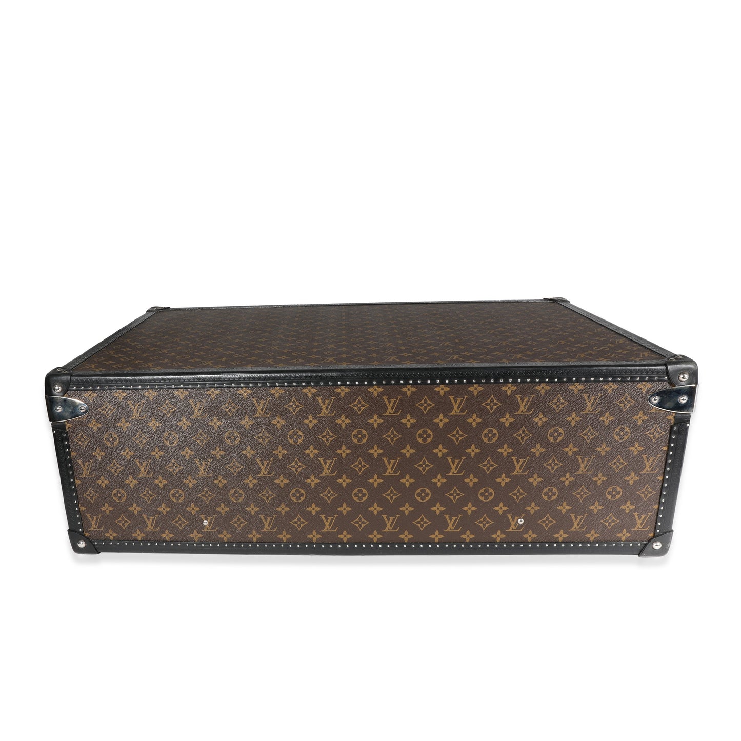 Louis Vuitton Louis Vuitton Monogram Macassar & Black Leather Alzer Trunk 80