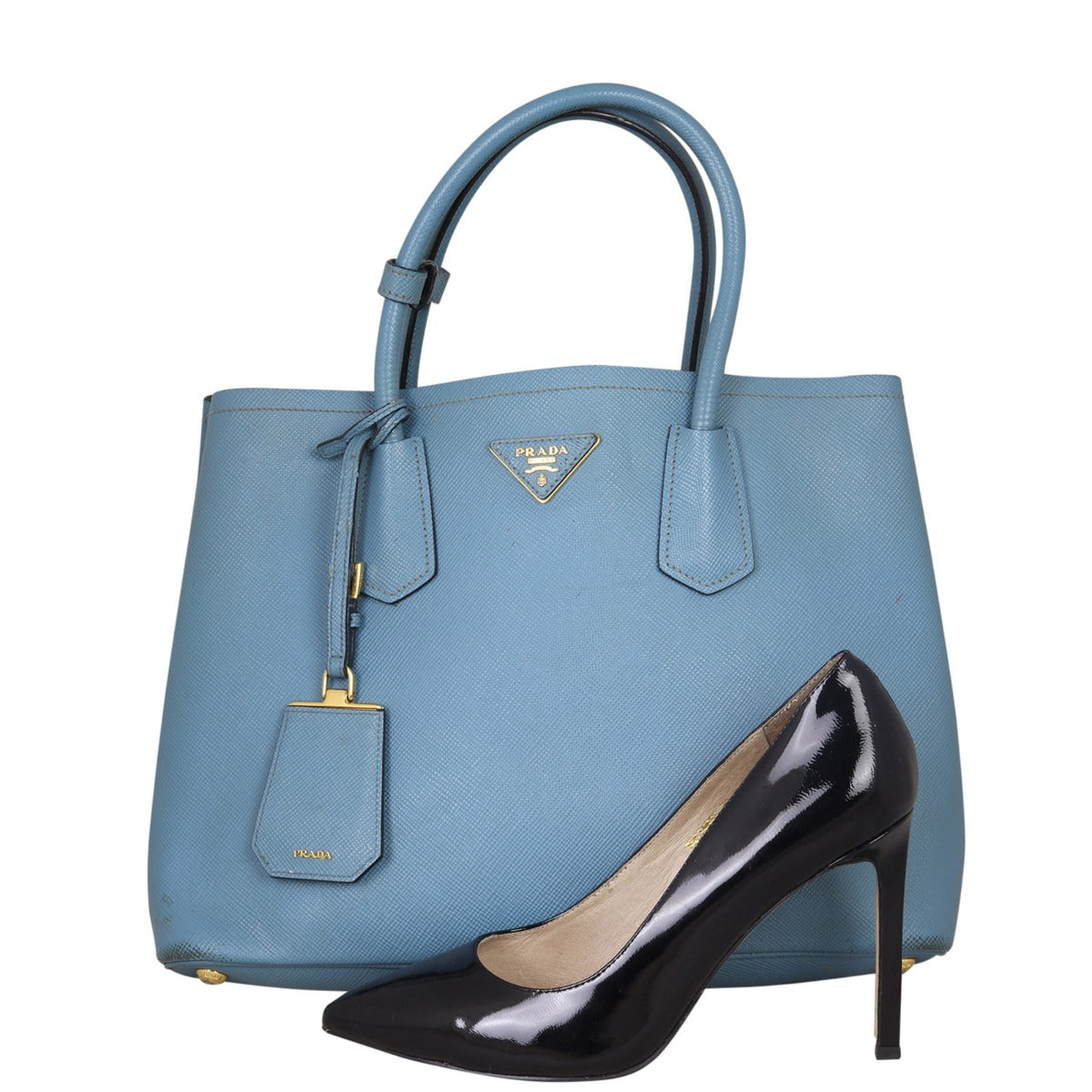 Prada Saffiano Cuir Double Bag Small