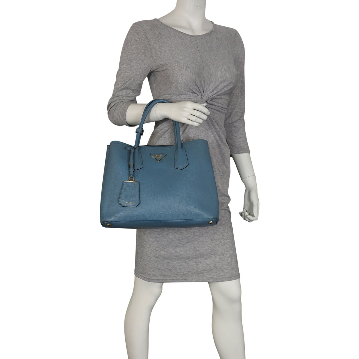 Prada Saffiano Cuir Double Bag Small