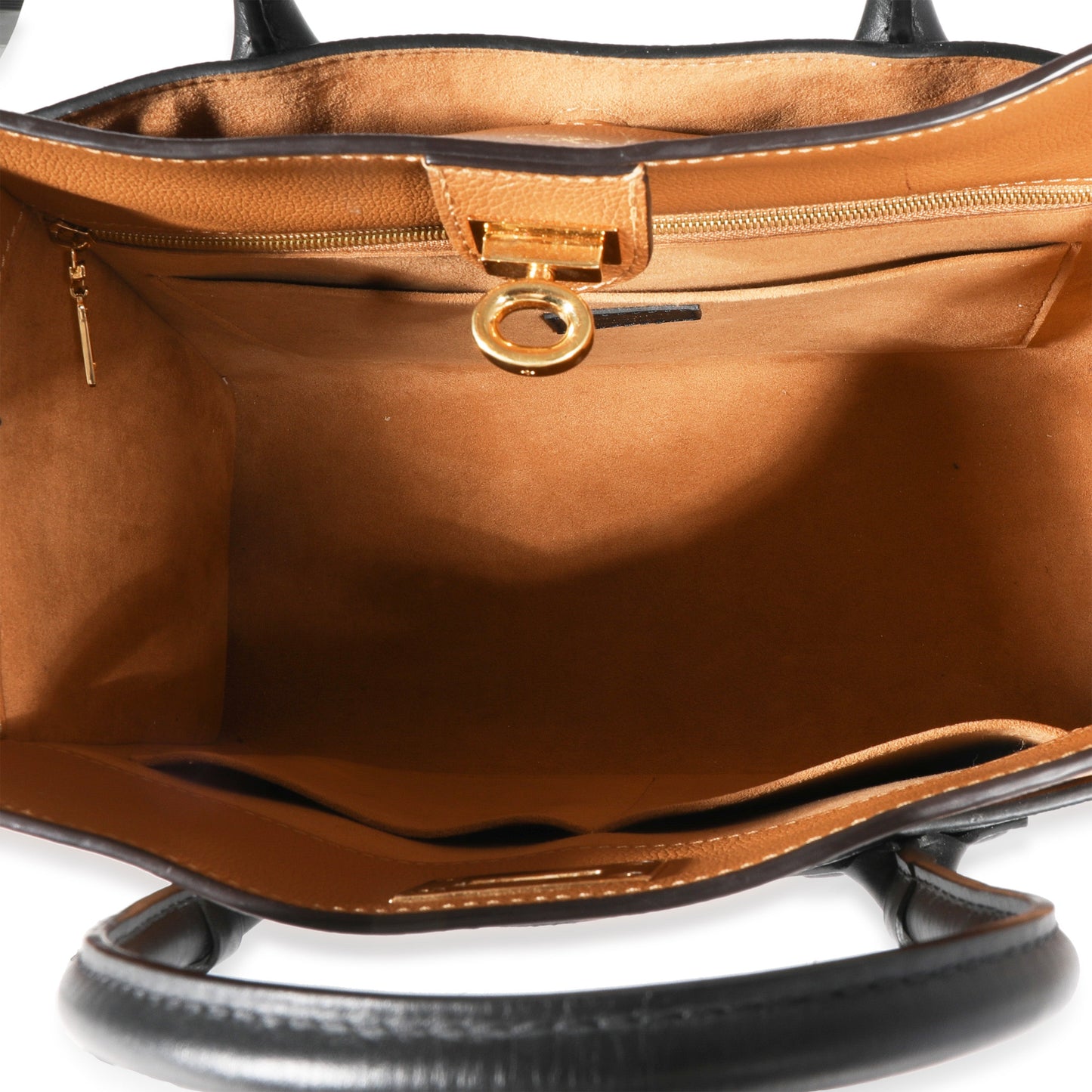 Louis Vuitton Louis Vuitton Monogram Canvas & Black Calfskin On My Side MM Tote