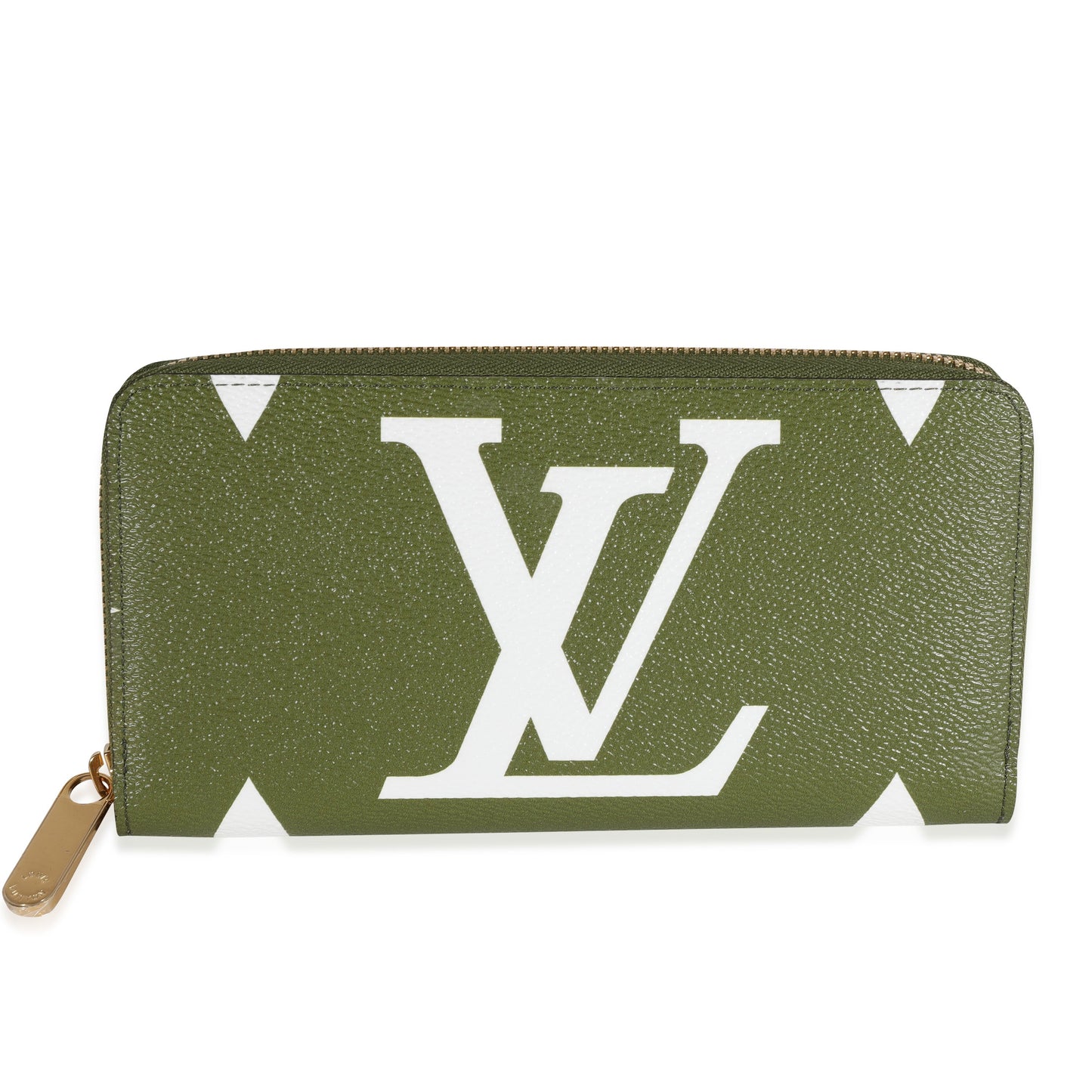 Louis Vuitton Louis Vuitton Khaki & White Monogram Giant Zippy Wallet