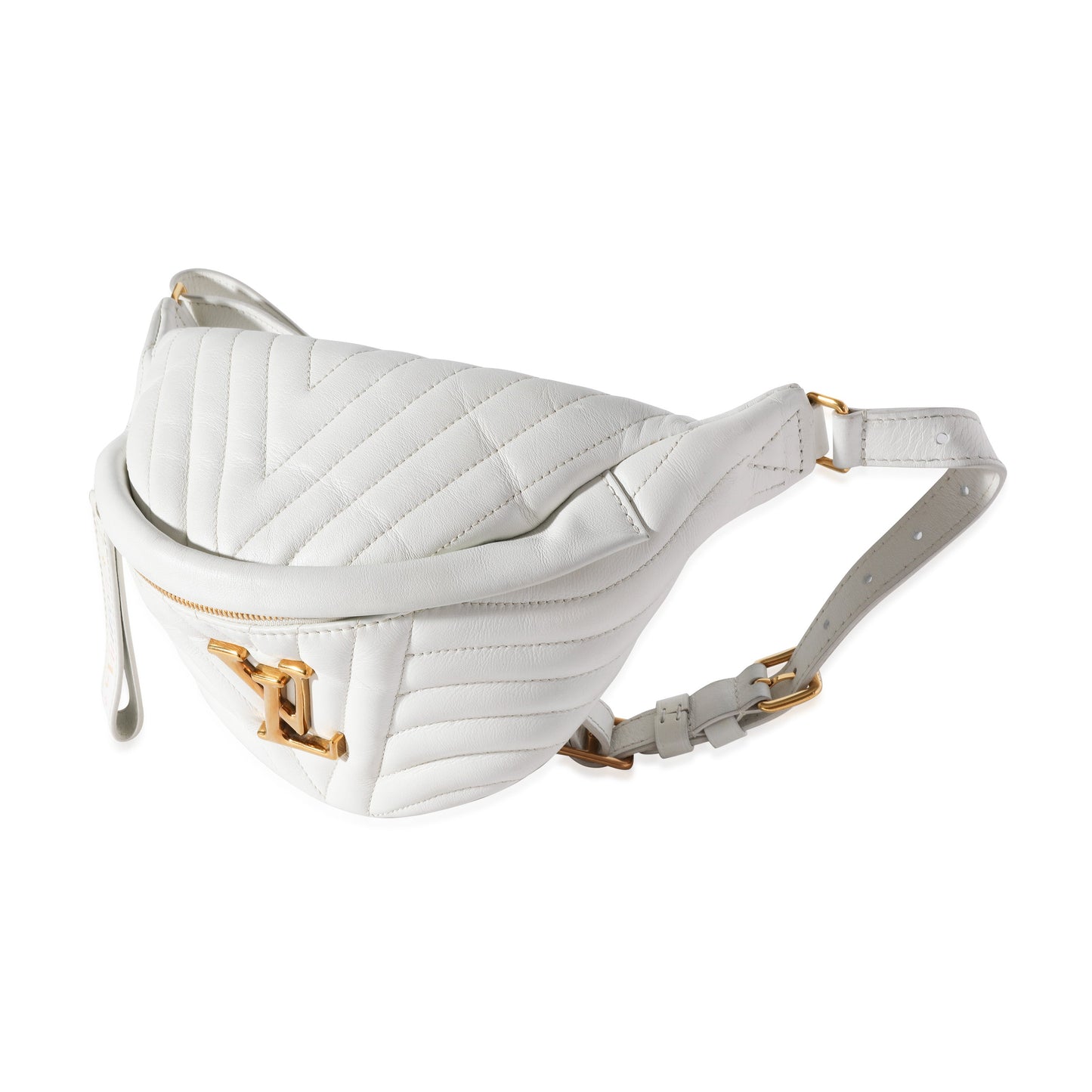 Louis Vuitton Louis Vuitton White Matelassé Leather New Wave Bumbag