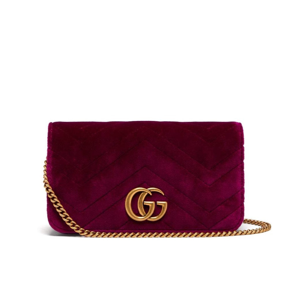 Gucci GG Marmont velvet mini crossbody