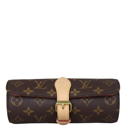 Louis Vuitton 3 Watch Case Monogram | GHW