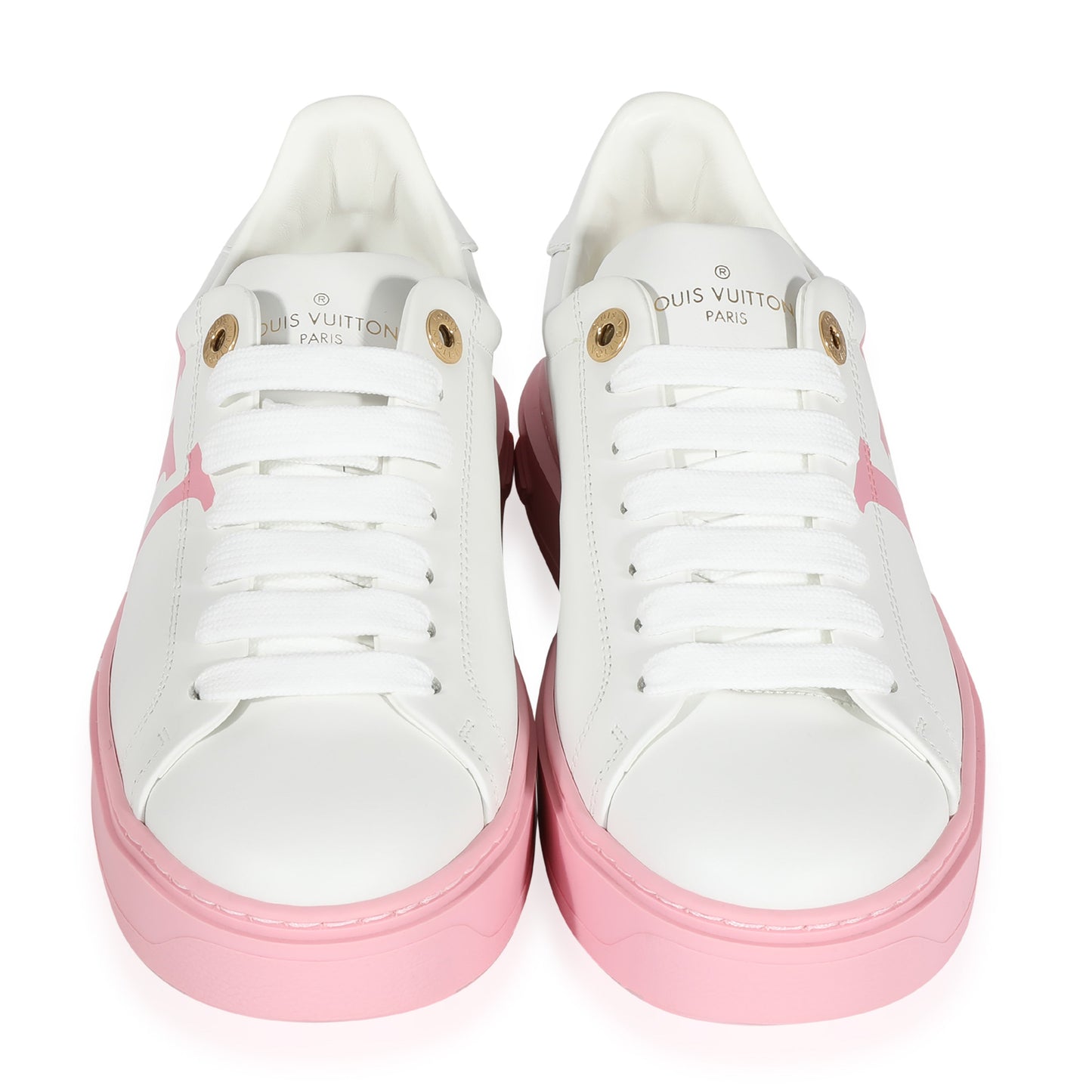 Louis Vuitton Louis Vuitton -  Louis Vuitton Time Out Logo Print - White Pink (37 EUR)