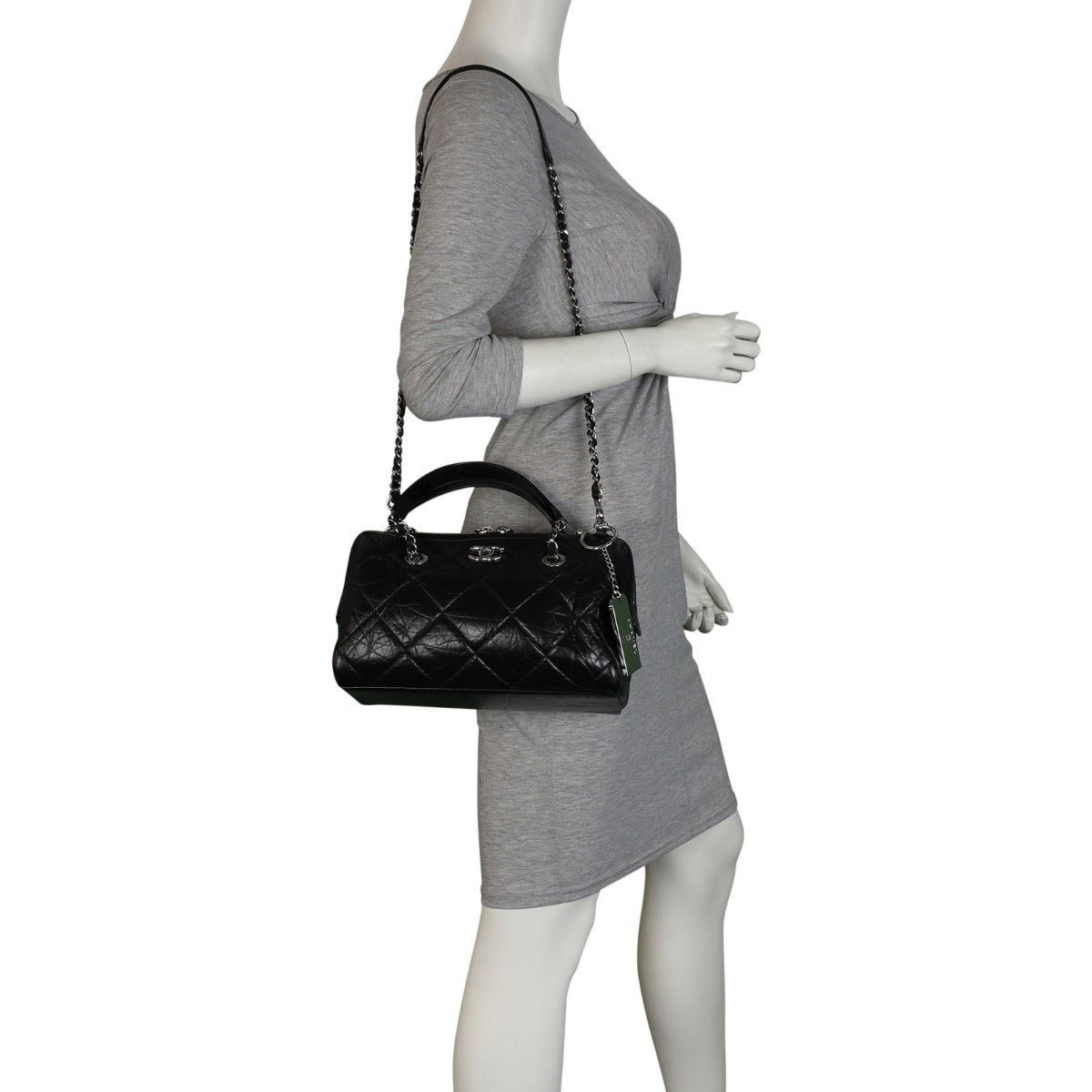 Chanel Calfskin Bowling Bag Small