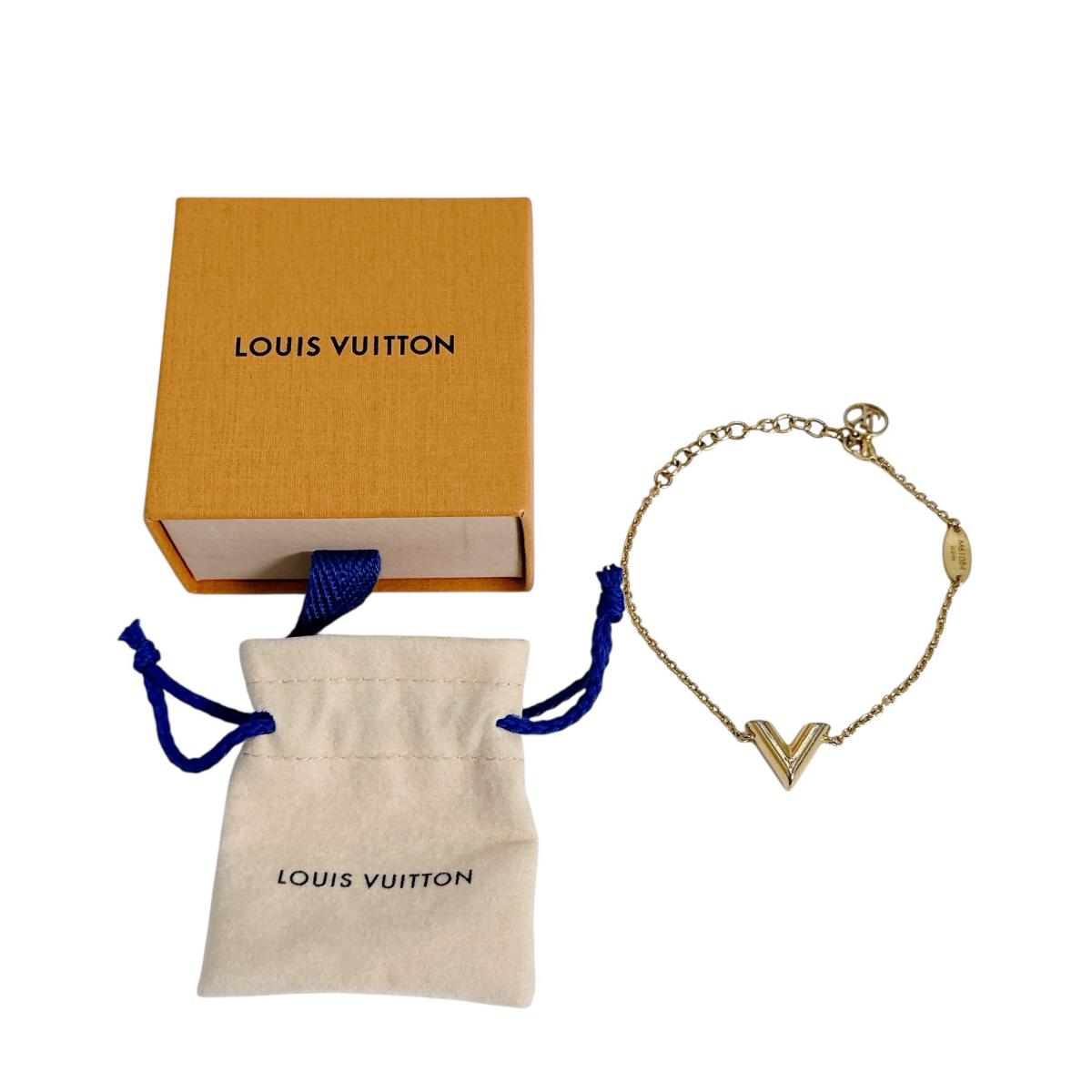 LOUIS VUITTON bracelet M61084 metal gold Essential V