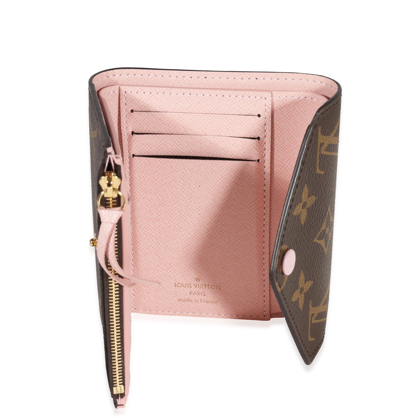 Louis Vuitton Louis Vuitton Monogram Canvas & Rose Ballerine Victorine Wallet