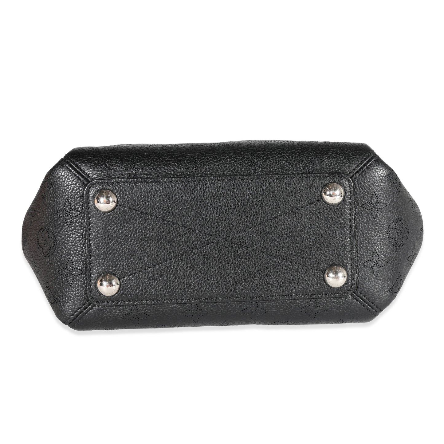 Louis Vuitton Louis Vuitton Black Mahina Leather Babylone Chain BB