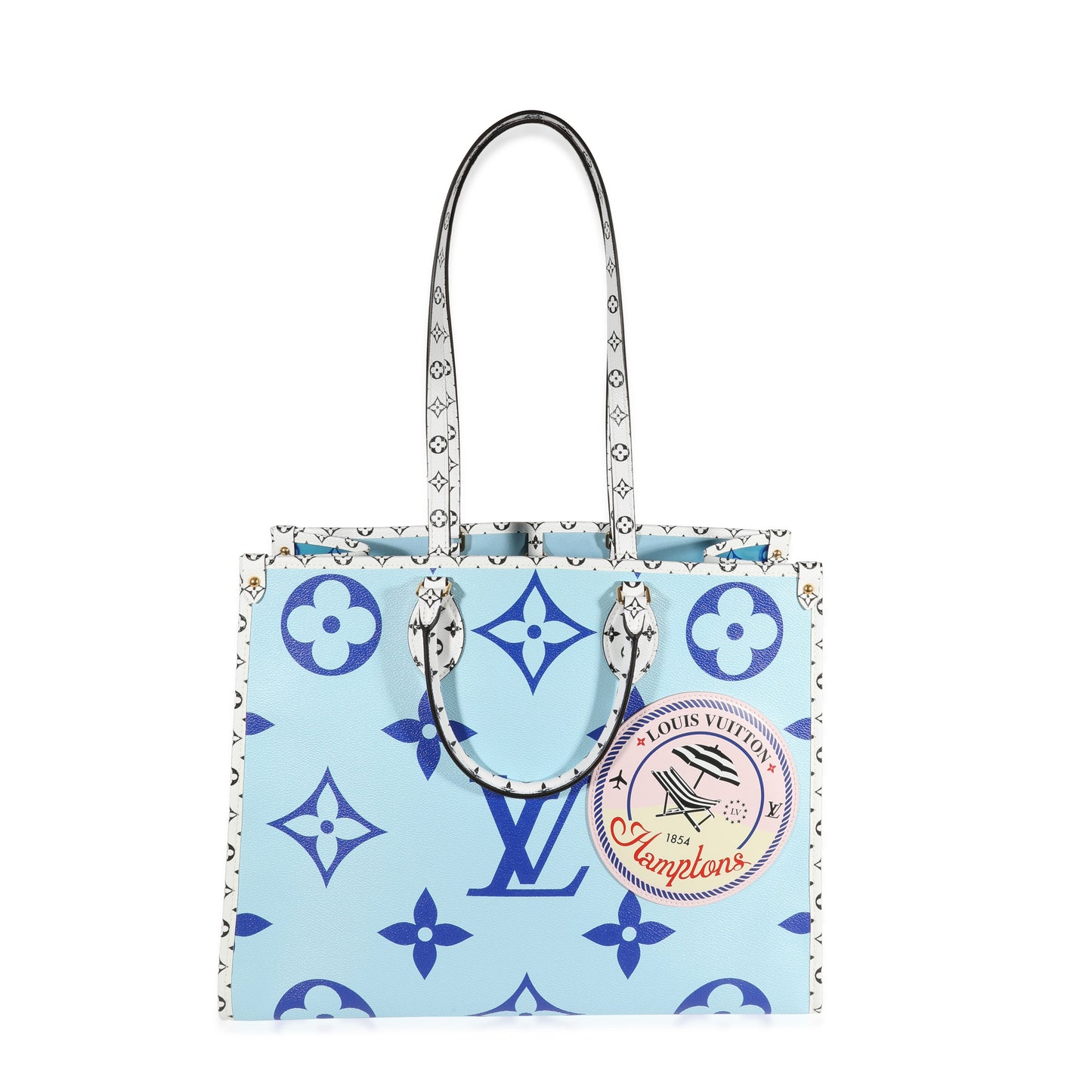 Louis Vuitton Louis Vuitton Limited Edition Blue Monogram Giant Hamptons Onthego