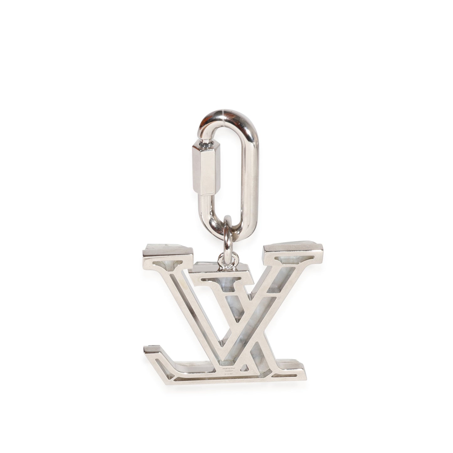 Louis Vuitton Louis Vuitton Marble Resin & Silver Metal LV Prism Bag Charm