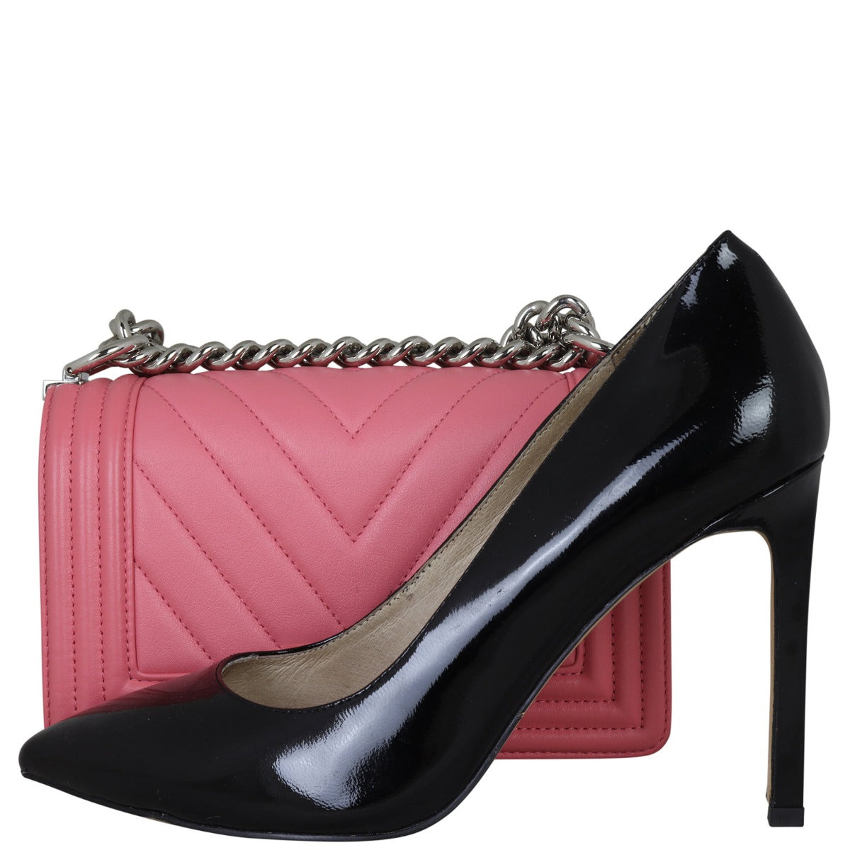 Chanel Boy Small Chevron | Pink