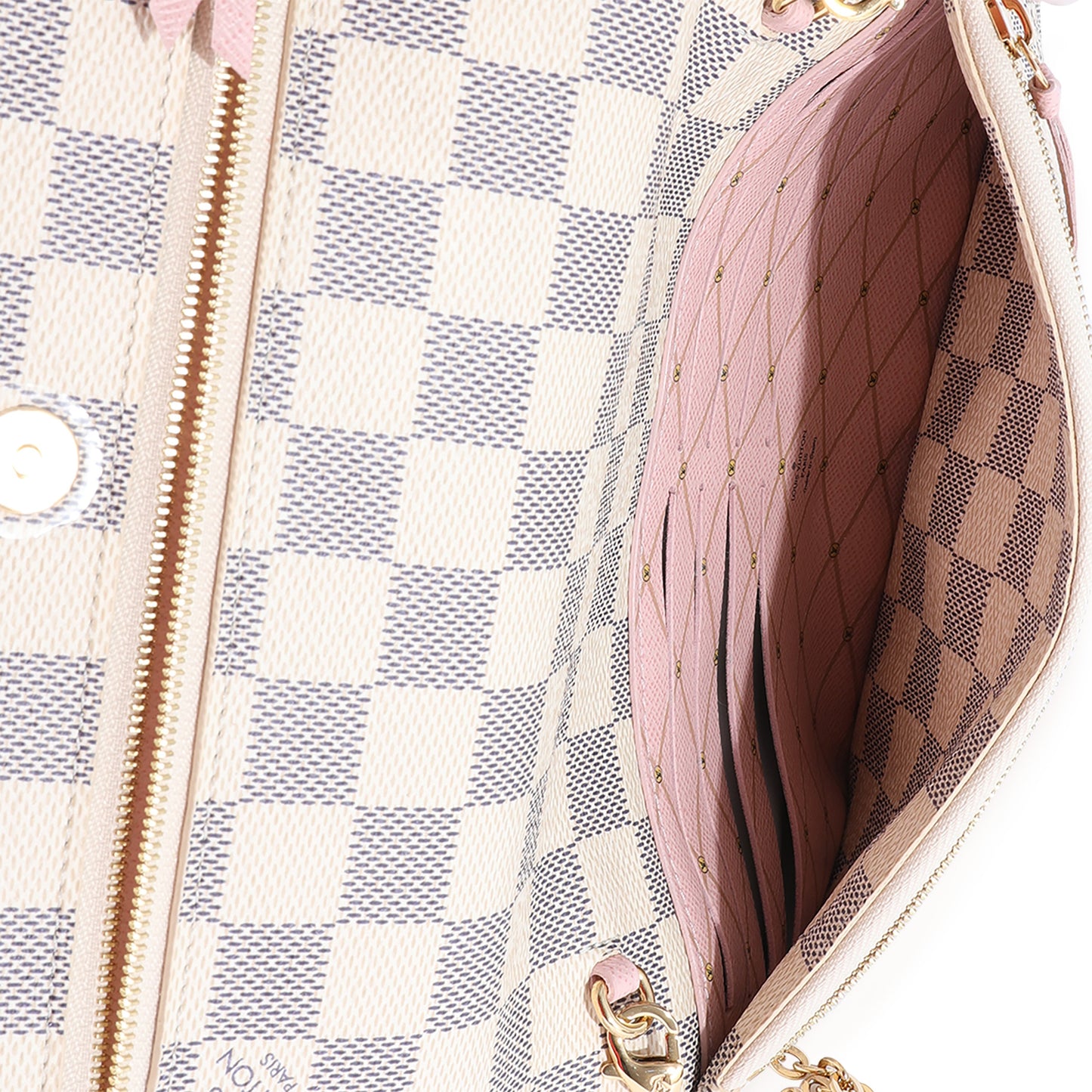 Louis Vuitton Louis Vuitton Damier Azur Summer Trunks Chain Pochette