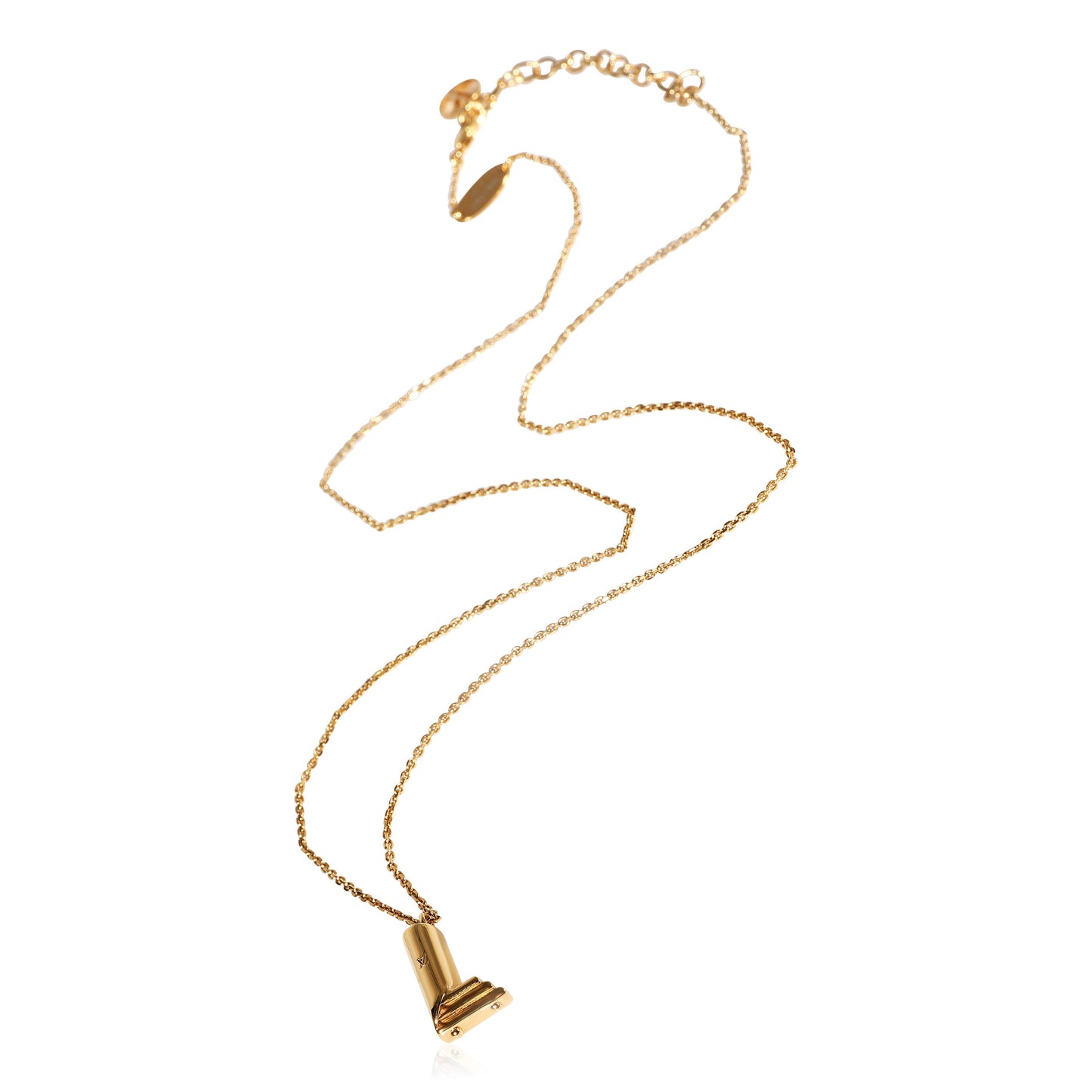Louis Vuitton Louis Vuitton LV & Me Necklace, Letter L, on Chain