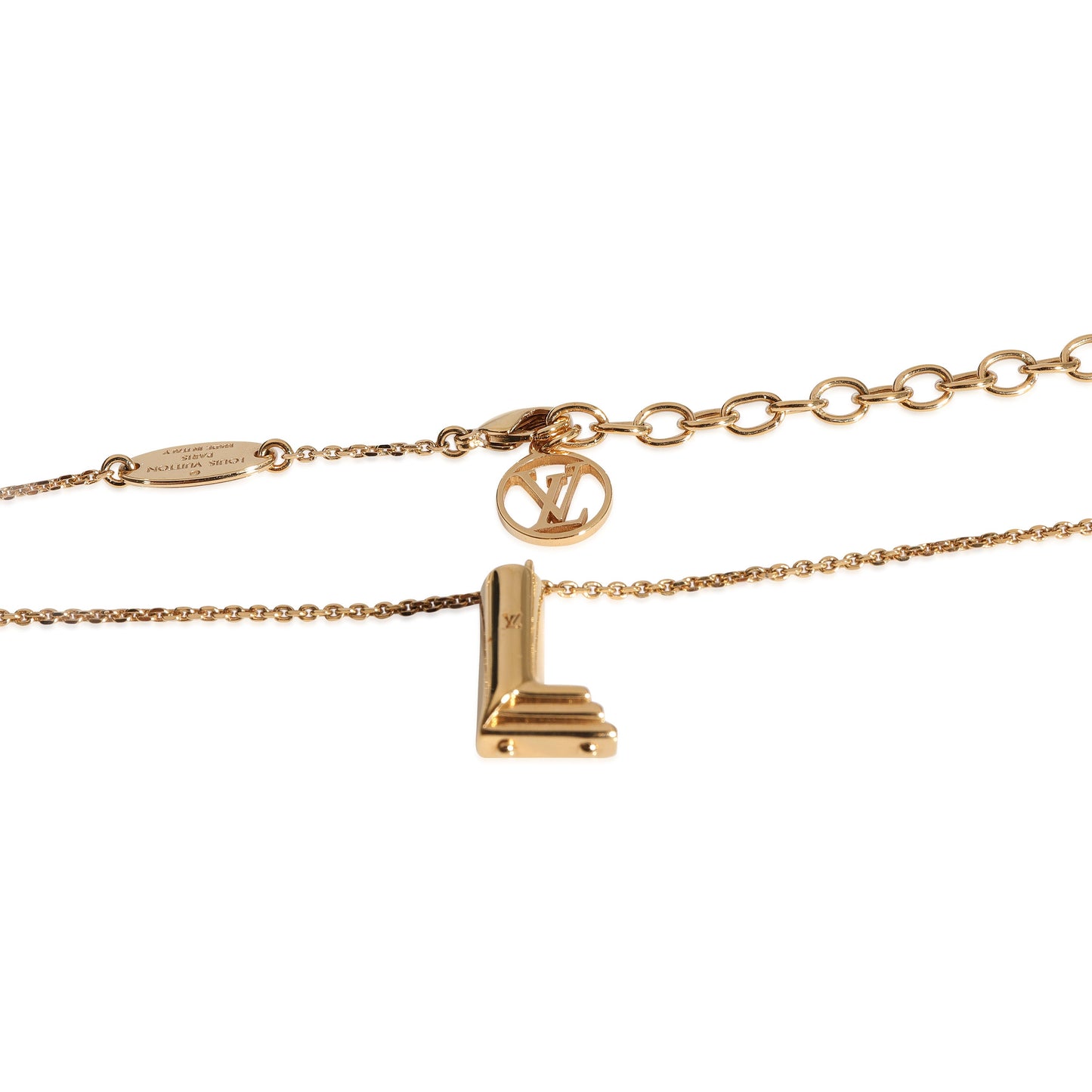 Louis Vuitton Louis Vuitton LV & Me Necklace, Letter L, on Chain