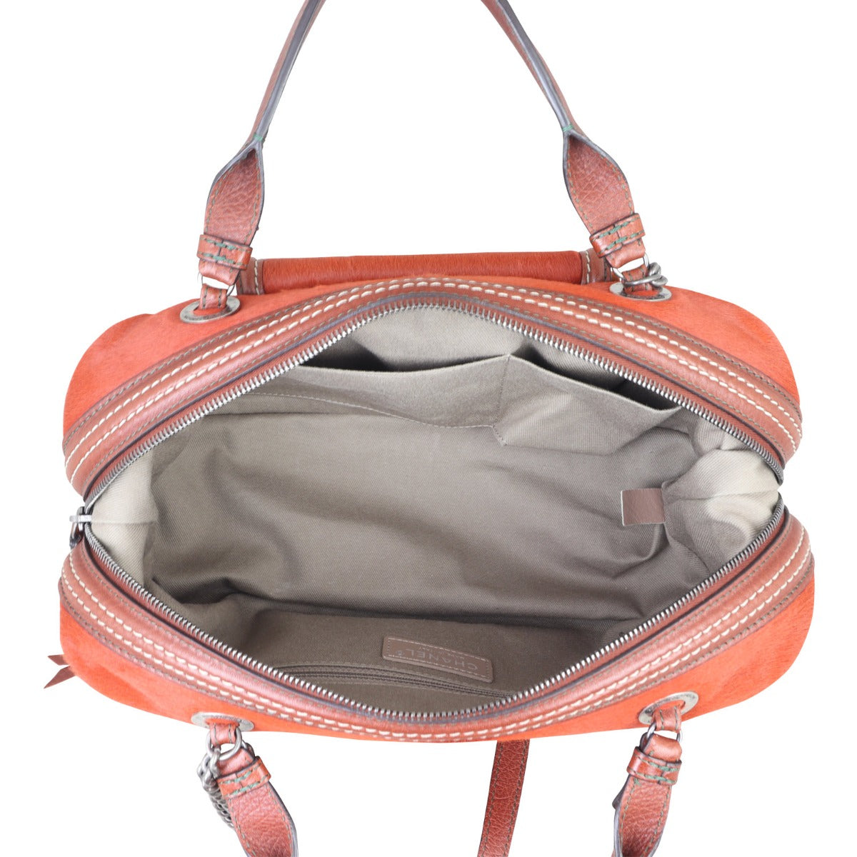 Chanel Pony Hair and Leather Paris-Dallas Bowling Fringe Bag | Burnt Orange