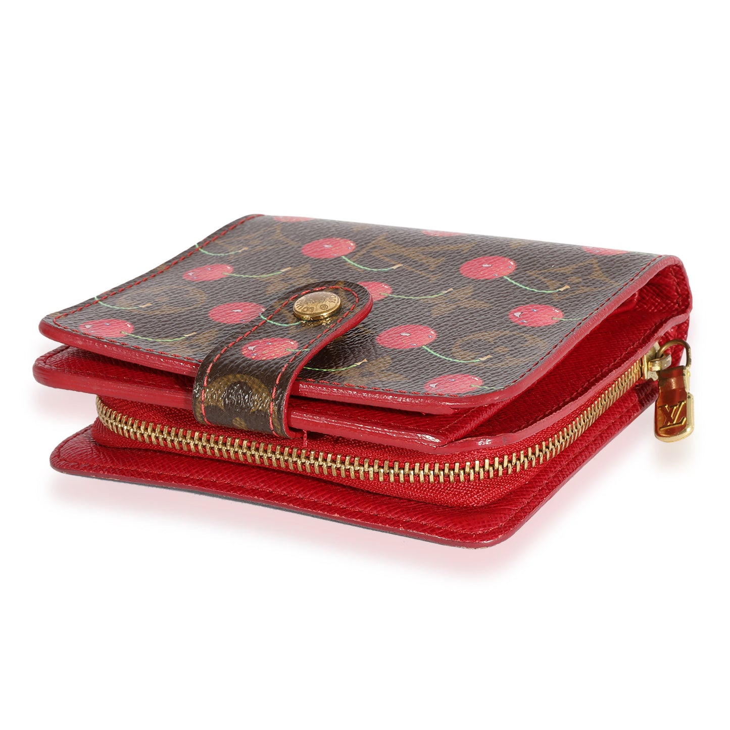 Louis Vuitton Louis Vuitton x Takashi Murakami Monogram Cerises Compact Wallet