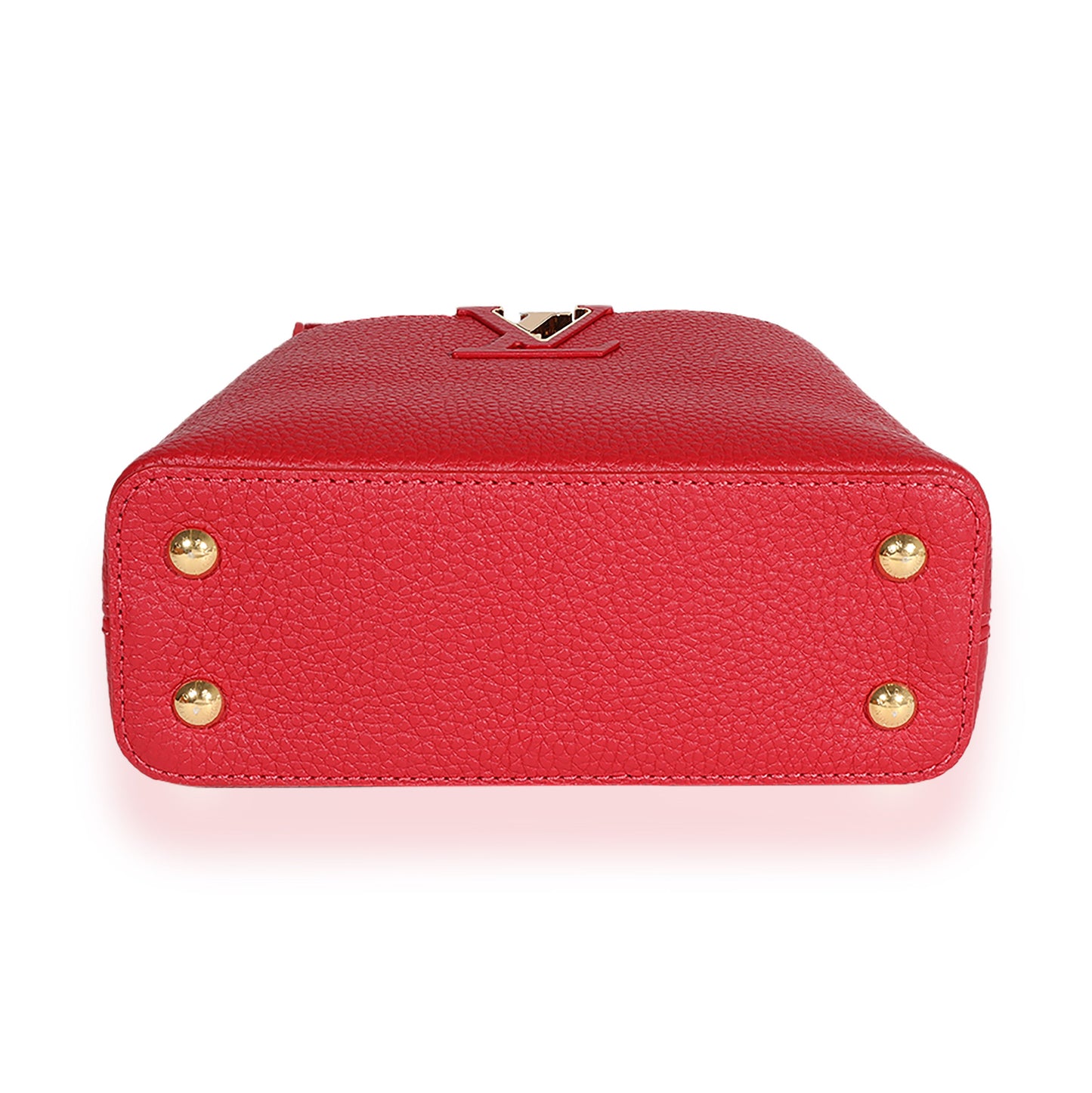 Louis Vuitton Louis Vuitton Scarlet Taurillon Capucines Mini
