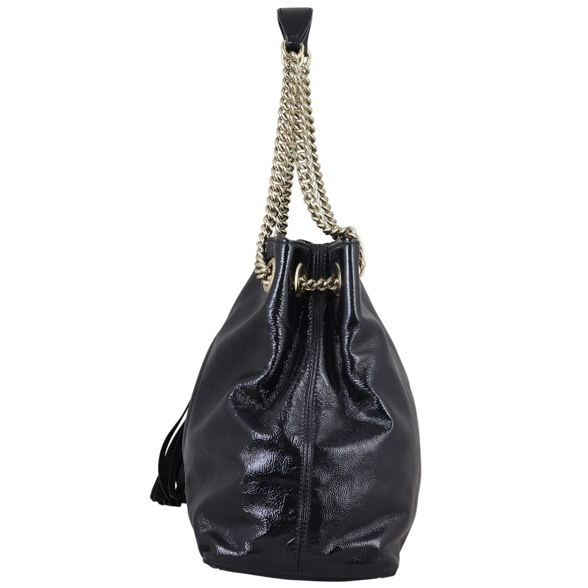 Gucci Soho Chain Shoulder Bag Medium Patent