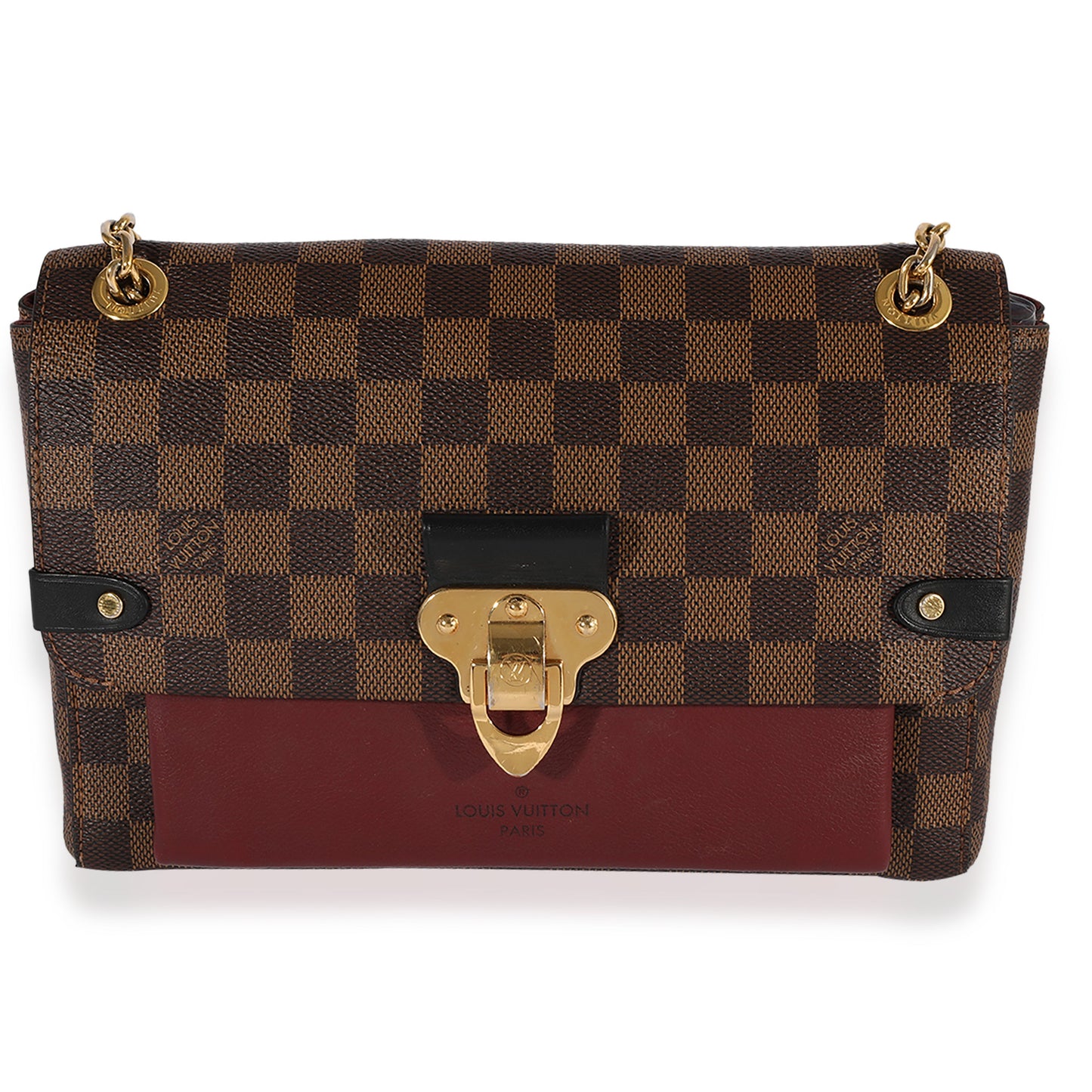 Louis Vuitton Louis Vuitton Damier Ebene & Bordeaux Taurillon Vavin PM